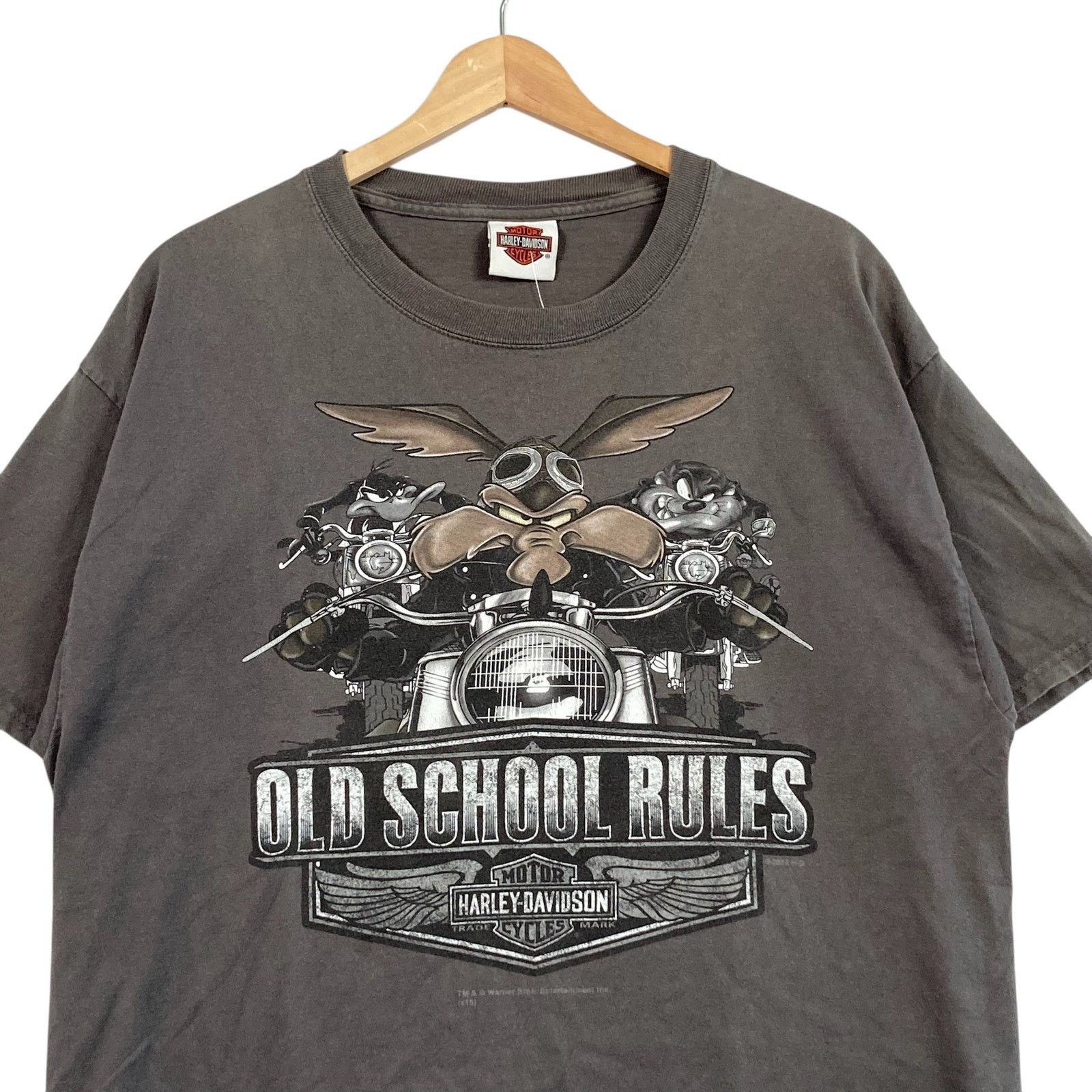 Harley Davidson Vintage Harley Davidson Looney Tunes Old School Rules Tee L Size US L / EU 52-54 / 3 - 2 Thumbnail
