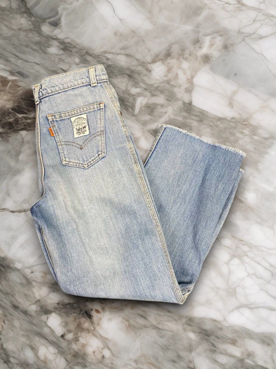 vintage 70s levis orange tab denim scovill zipper