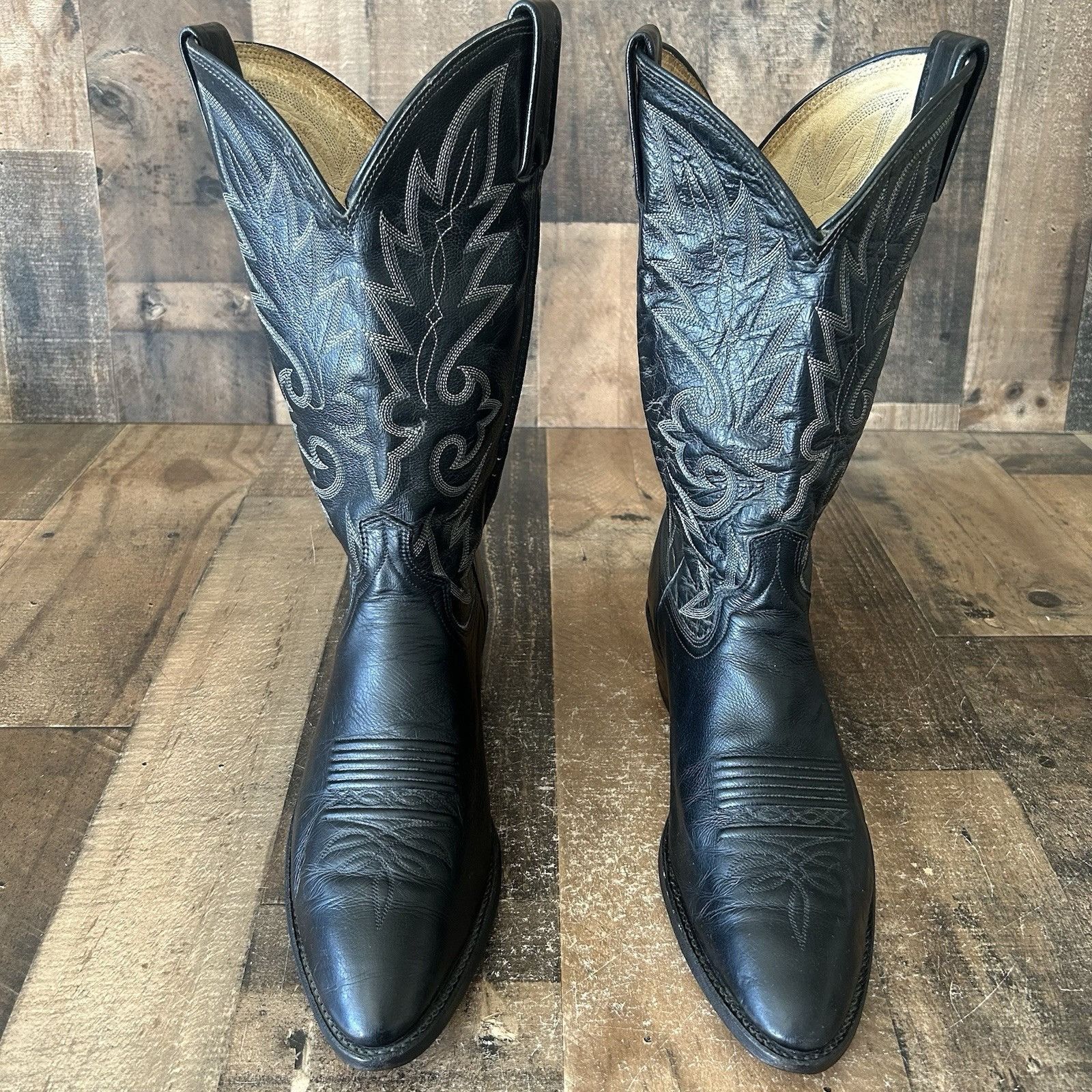 Dan Post Dan Post 110 R Classic Black Western Cowboy Boots Mens 10 D Size US 10 / EU 43 - 1 Thumbnail