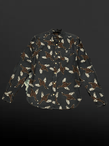Allsaints Shirt Button Up Allsaints Bird's PRINT Slim-Fit Size US XS / EU 42 / 0 - 1 Thumbnail
