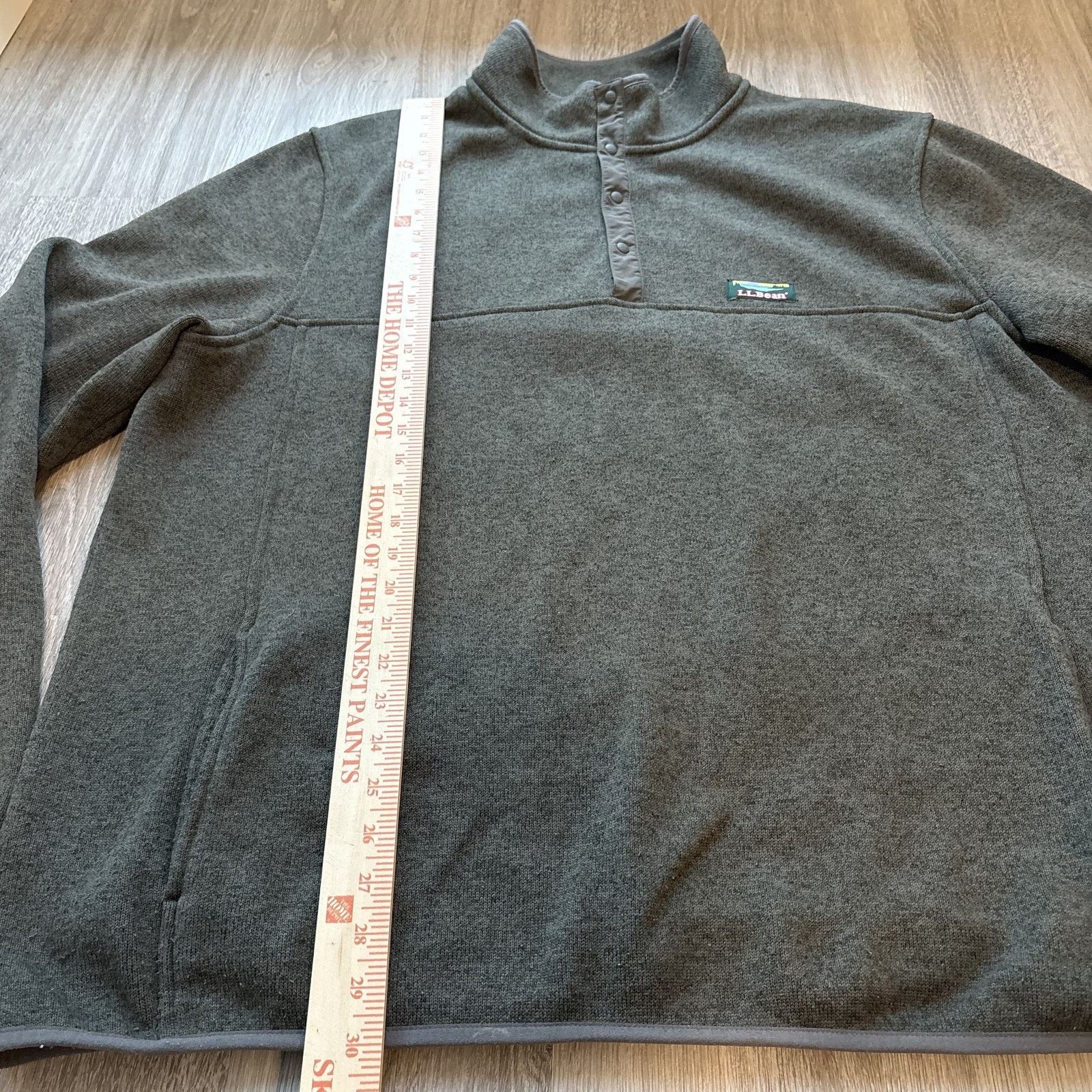 L.L. Bean L.L.Bean Men's Fleece Pullover Snap Mock Neck XXL Tall Size US XXL / EU 58 / 5 - 3 Thumbnail