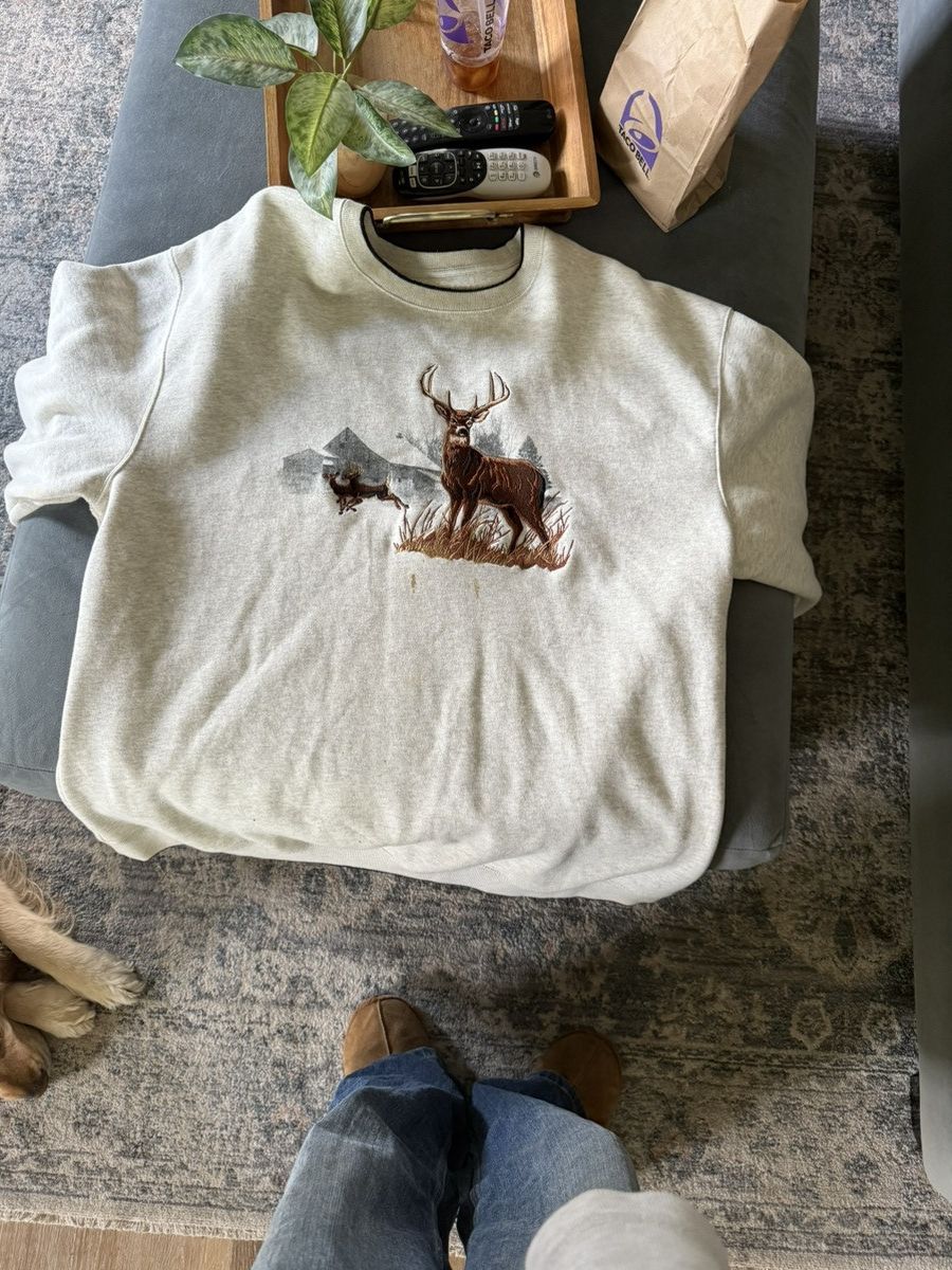 Vintage vintage deer sweatshirt Size US XL / EU 56 / 4 - 1 Preview