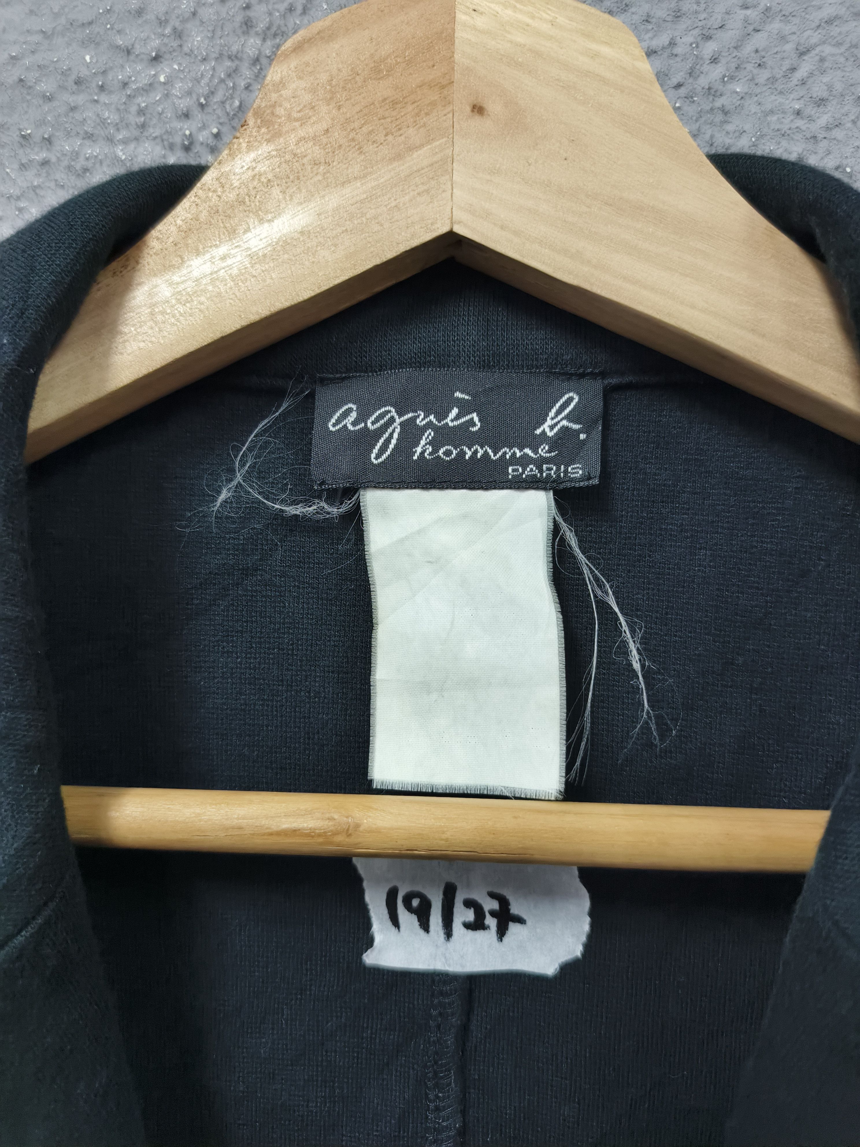 agnes b. VTG AGNES B HOMME PARIS BLACK BLAZER COAT Size S / US 4 / IT 40 - 5 Thumbnail