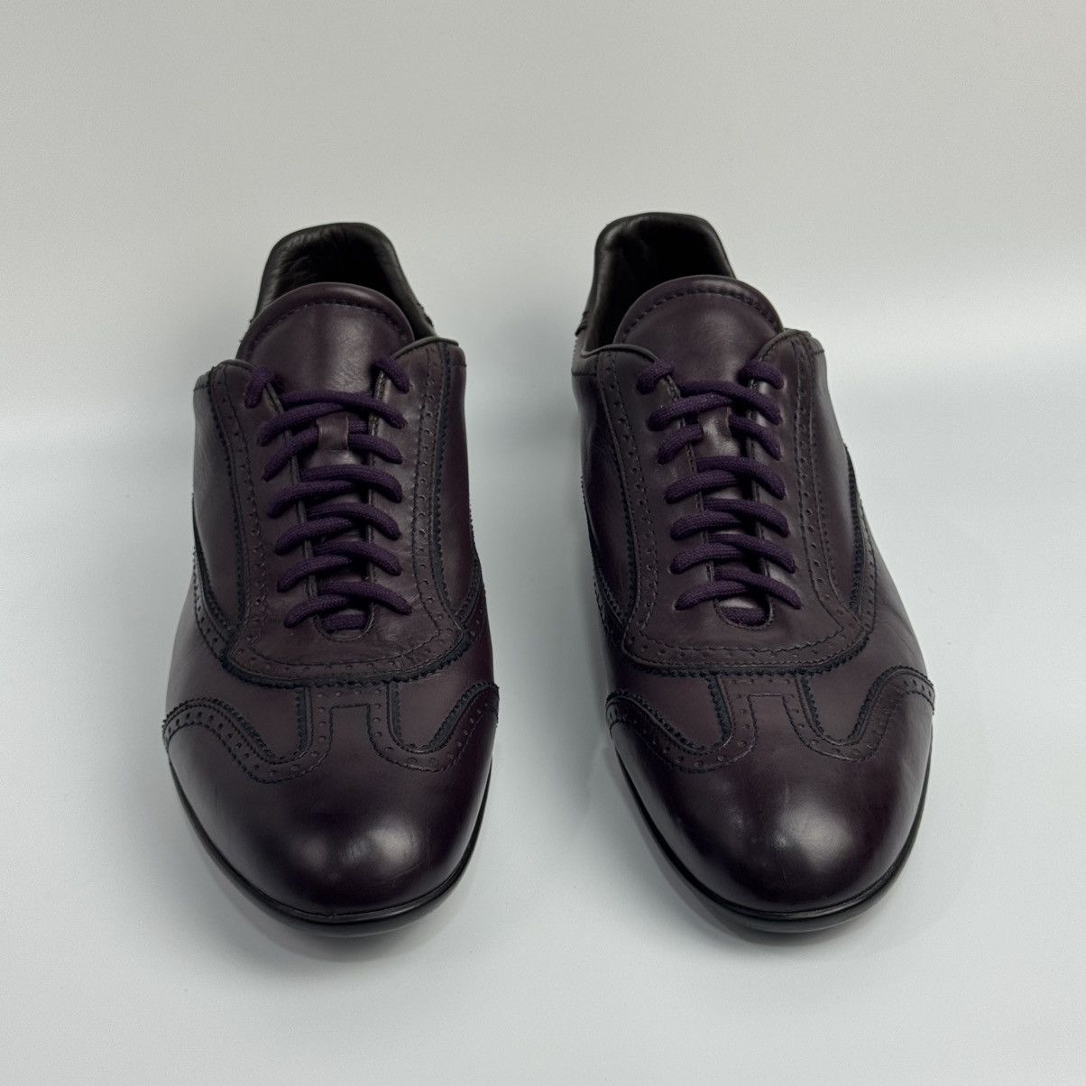 Santoni Santoni Caoutchouc Italy - Purple Low-top Leather Sneakers🔥 Size US 9 / EU 42 - 14 Thumbnail