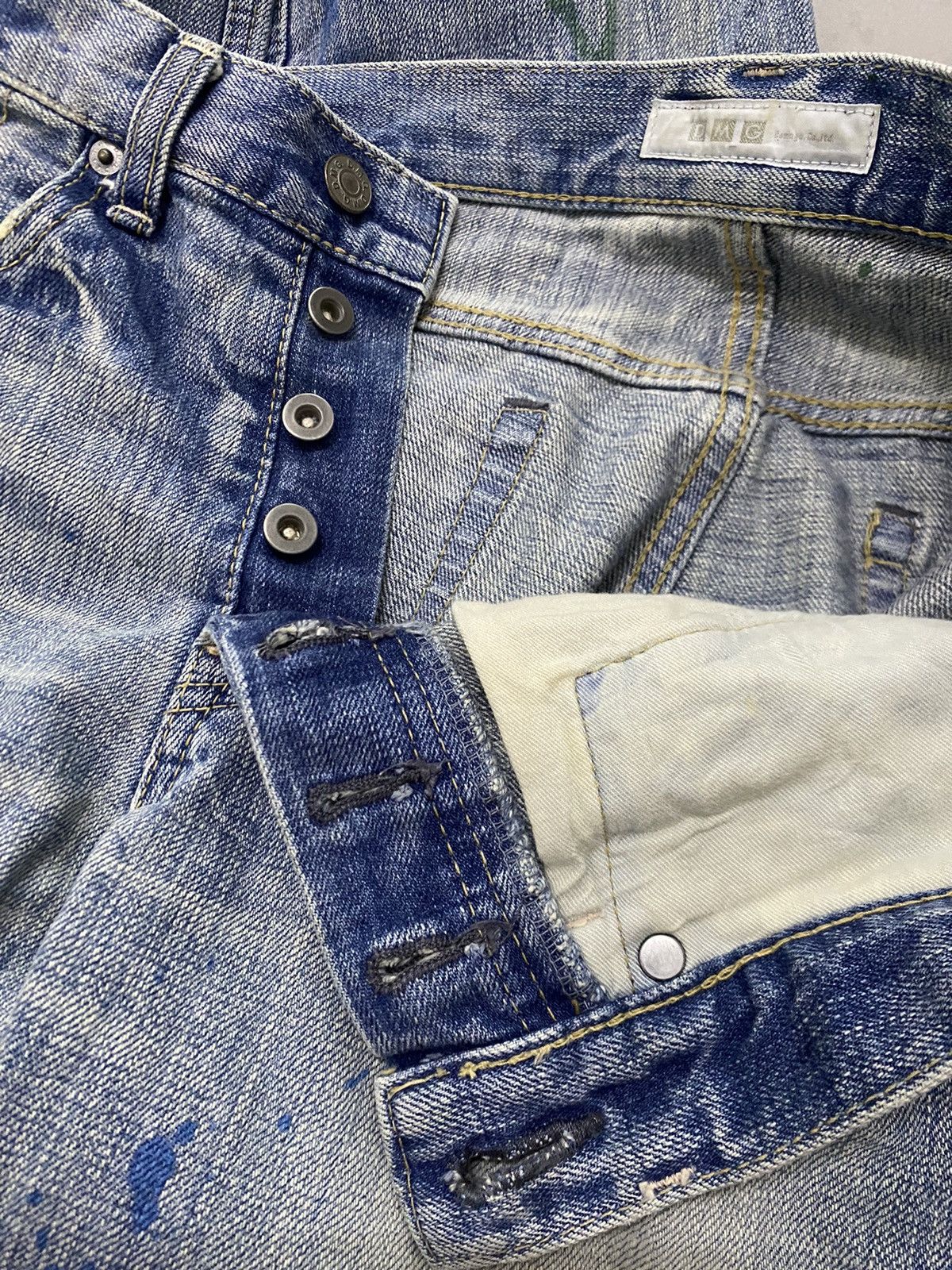 If Six Was Nine × Japanese Brand × KMRii JAPAN BRAND DOMINGO DMG PAINT SPLASH DISTRESS RARE Size US 30 / EU 46 - 7 Thumbnail