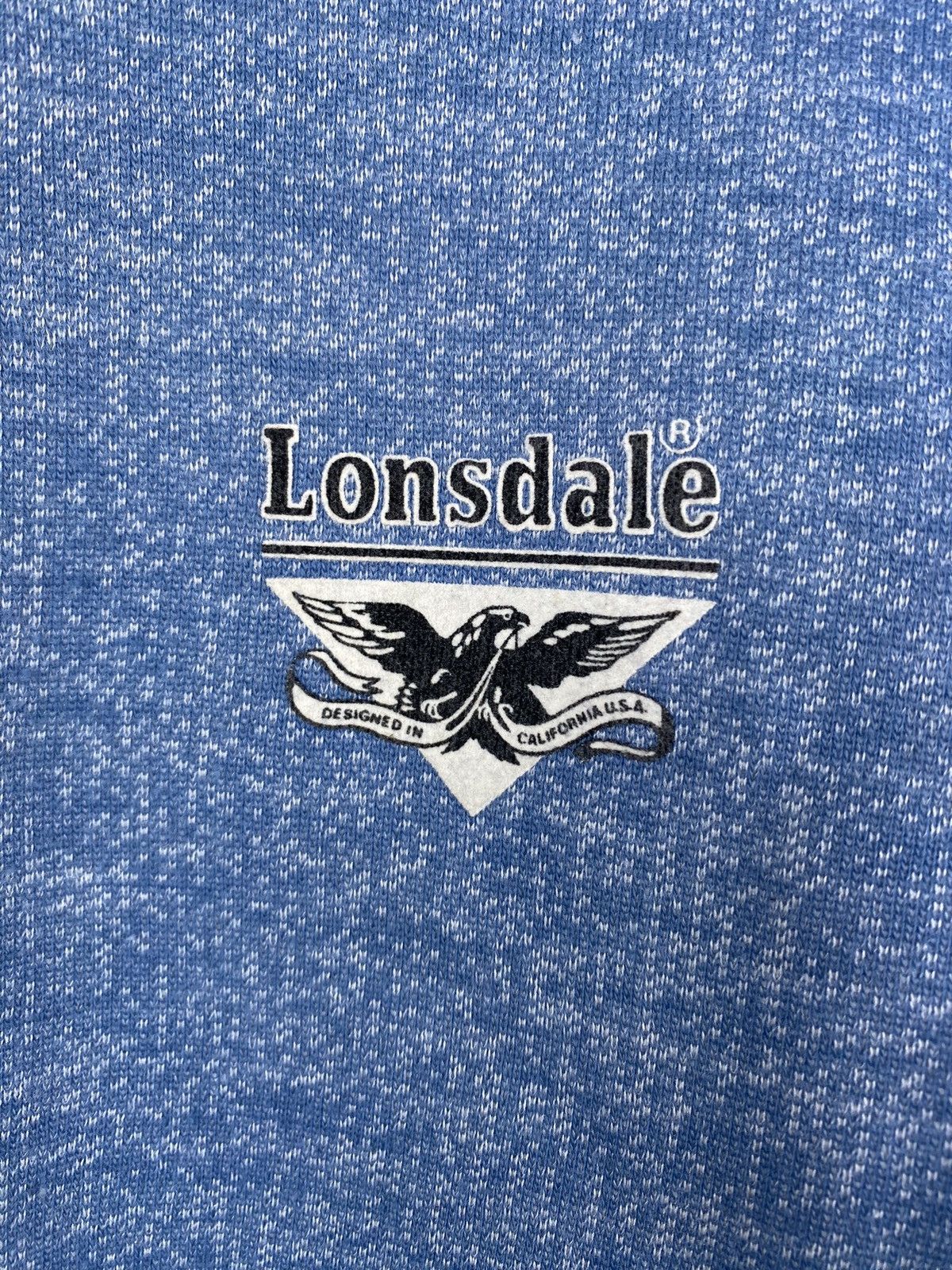 Lonsdale × Vintage 80s🔥VNTG Lonsdale Blue Archive American Design Sweatshirt Size US M / EU 48-50 / 2 - 3 Thumbnail