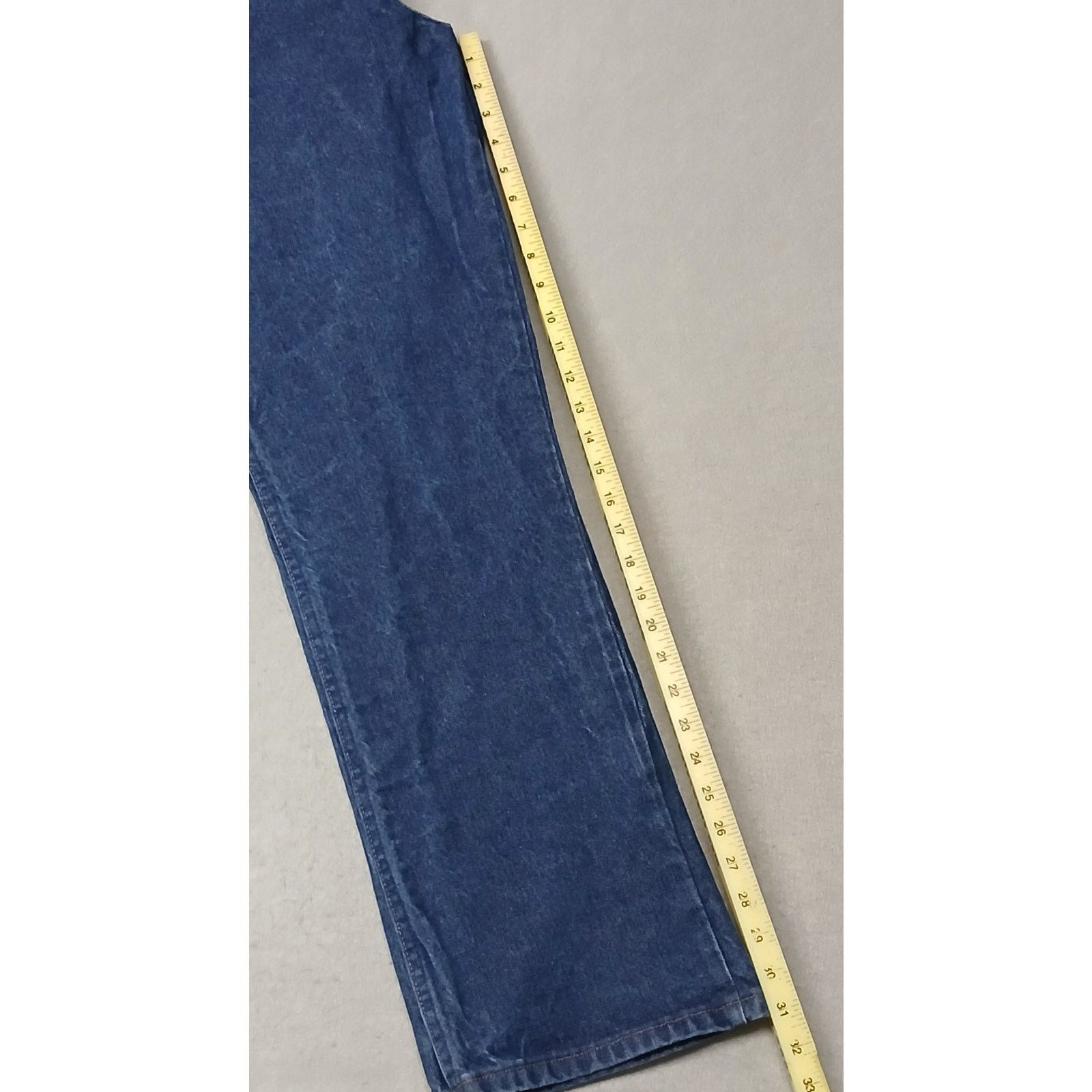 Wrangler Wrangler (40x32) Men's Straight Fit Blue Denim Jeans Size US 40 / EU 56 - 7 Thumbnail