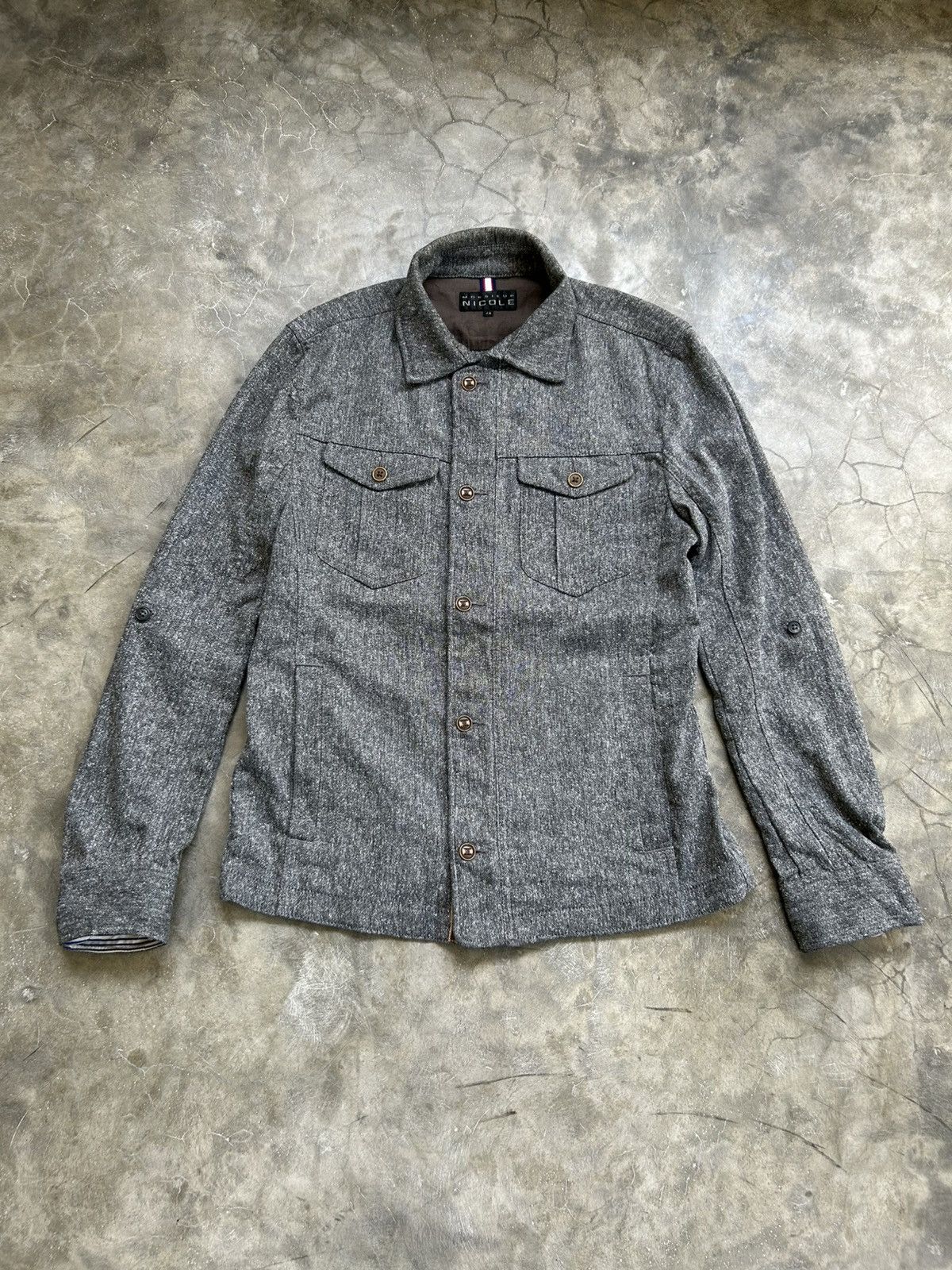 Nicole Club 2000s Nicole Club Wool Button Up Jacket Size US M / EU 48-50 / 2 - 1 Thumbnail