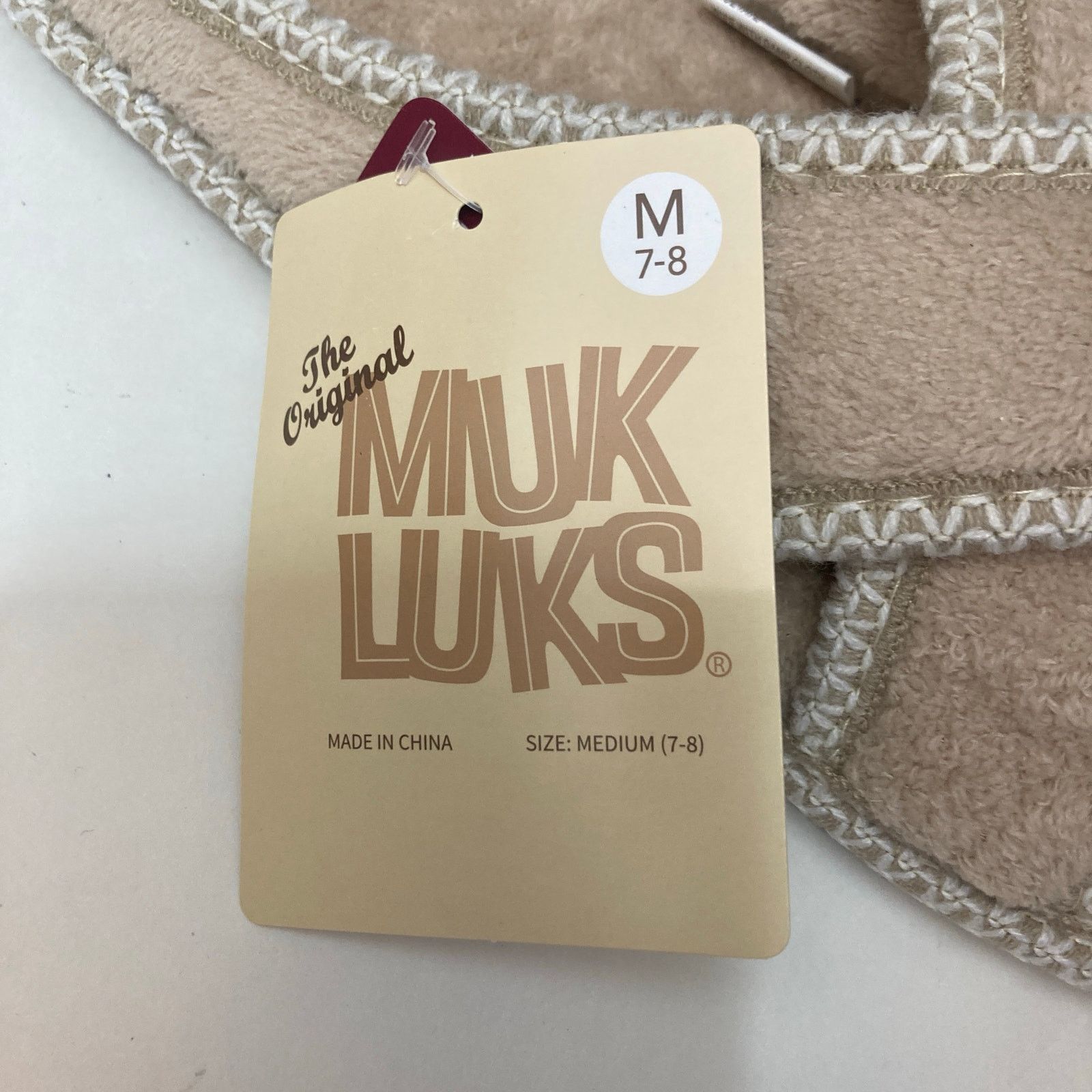 Other Muk Luks Memory Foam Cross Over Honey Wheat Slippers Shoes Size US 8 / IT 38 - 3 Thumbnail