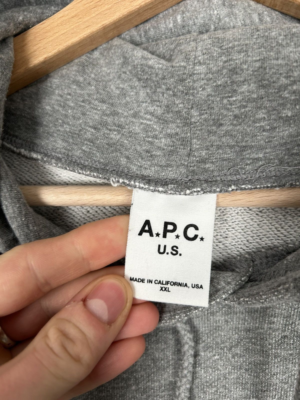 A.P.C. A.P.C. U.S. Hoodie Sweatshirt Streetwear Hype Rare Vintage Size US XXL / EU 58 / 5 - 5 Thumbnail