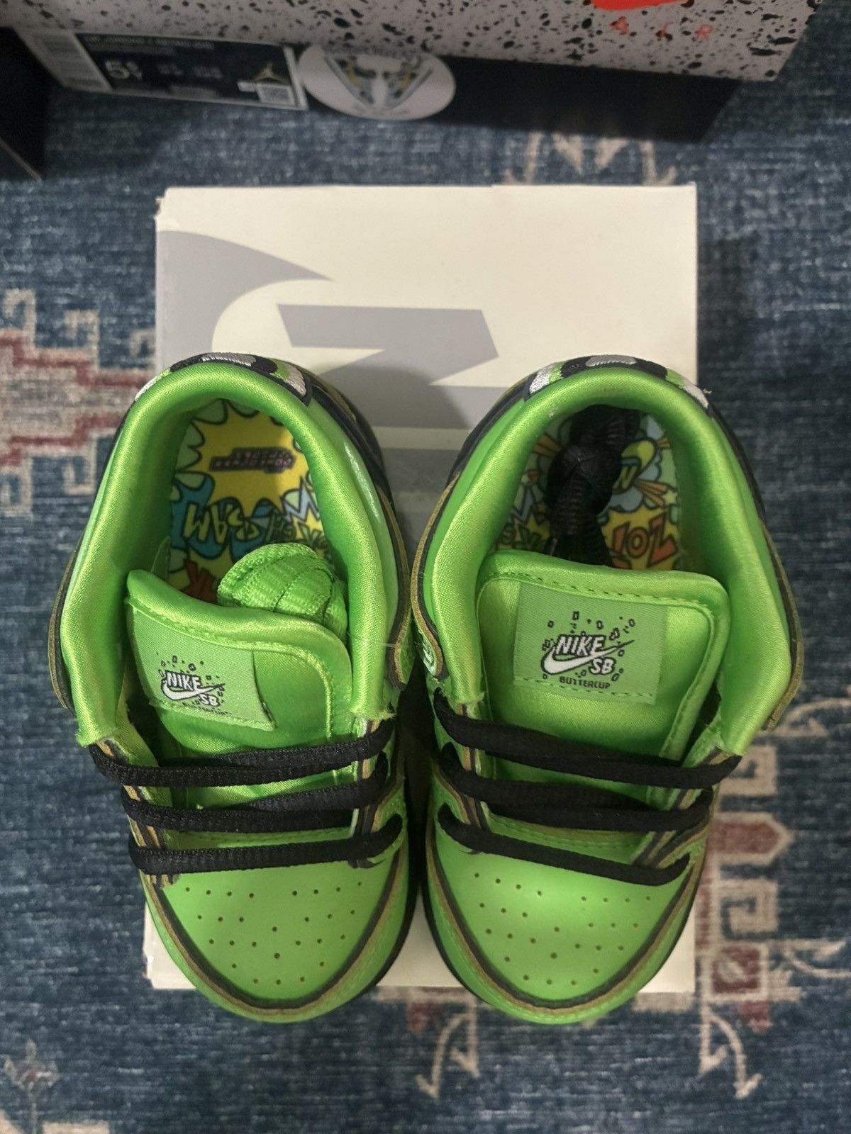 Nike SB Nike SB Dunk Low Powerpuff Girl Buttercup SKU FZ8831-300 Size US 6 / EU 39 - 6 Thumbnail
