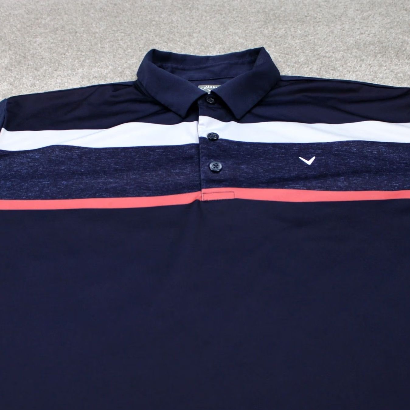 Callaway Callaway Polo Shirt Mens XL Blue/Pink/White Opti-Dri Short Sleeve Golf Shirt Size US XL / EU 56 / 4 - 4 Thumbnail