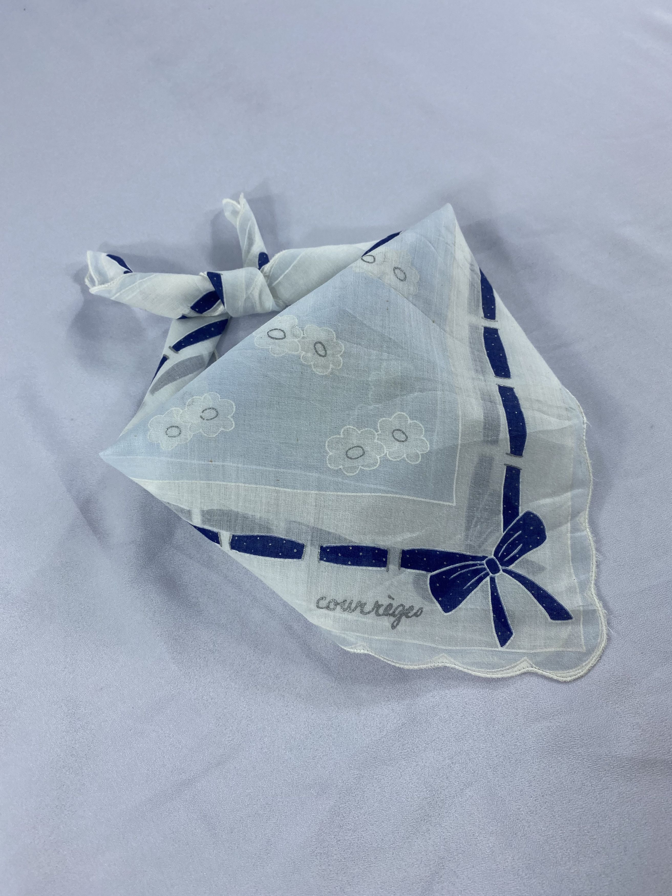 Courreges × Vintage Courreges Handkerchief / Bandana / Neckerchief Size ONE SIZE - 1 Thumbnail