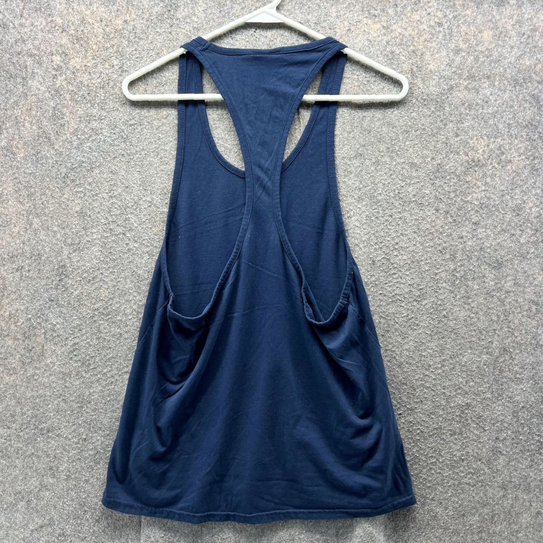 Gymshark Gymshark Shirt Women Medium Tank Blue Navy Sleeveless Racerback Cotton Knit Tank Top Ballpark Basic All Seasons Mens Womens Girls Boys? Size M / US 6-8 / IT 42-44 - 3 Thumbnail