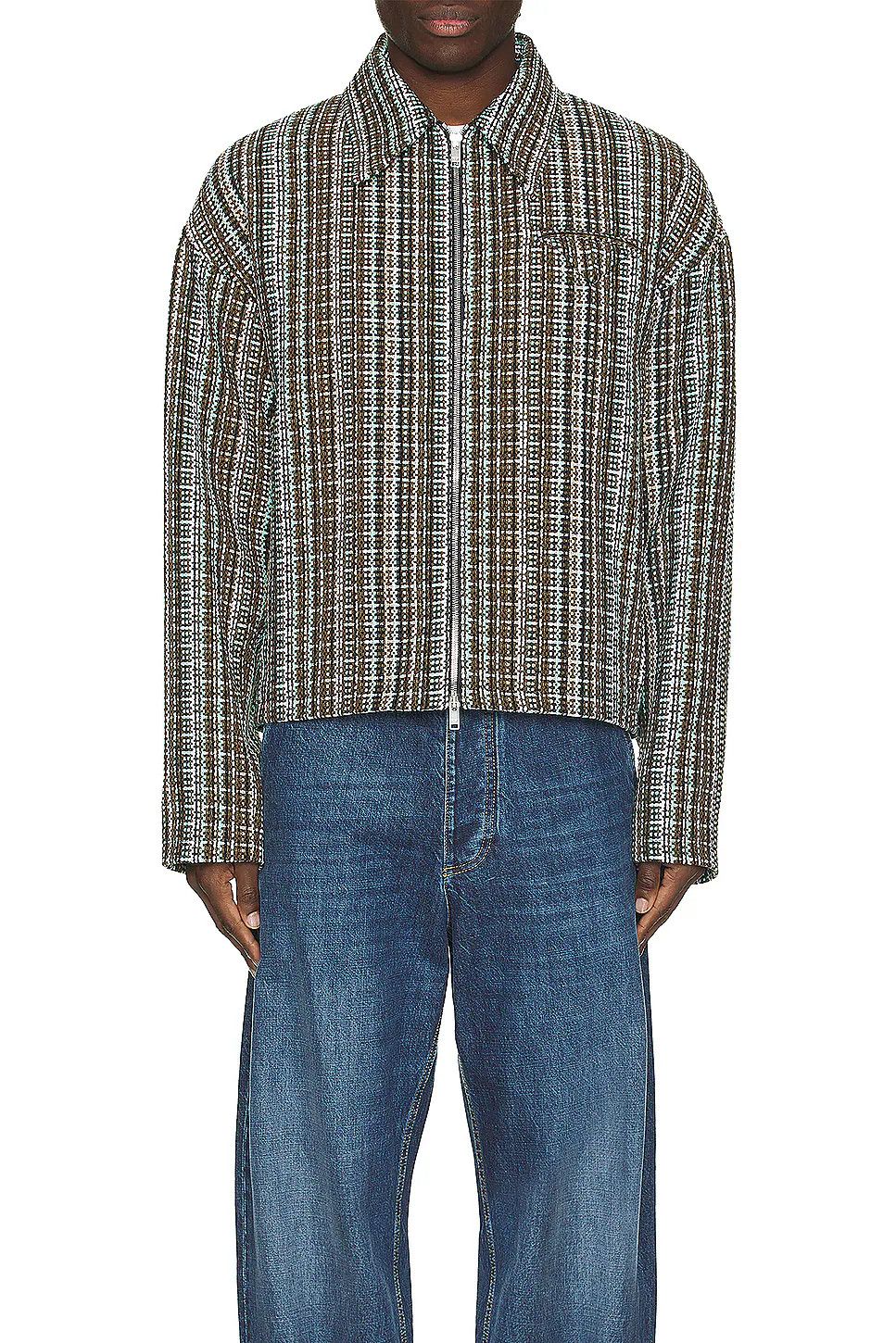Bottega Veneta o1bcso1str0526 Cotton Check Jacket in Multicolor Size US M / EU 48-50 / 2 - 2 Thumbnail