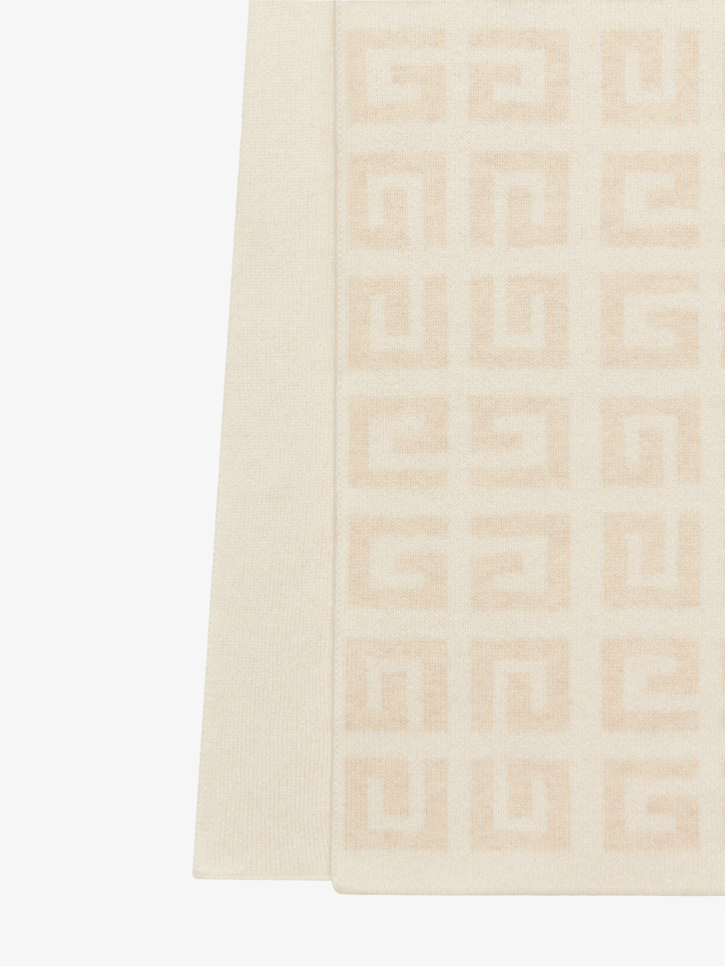 Givenchy o1mle0325 Size: OS / 4G Double Sided Scarf in White & Ecru Size ONE SIZE - 5 Thumbnail