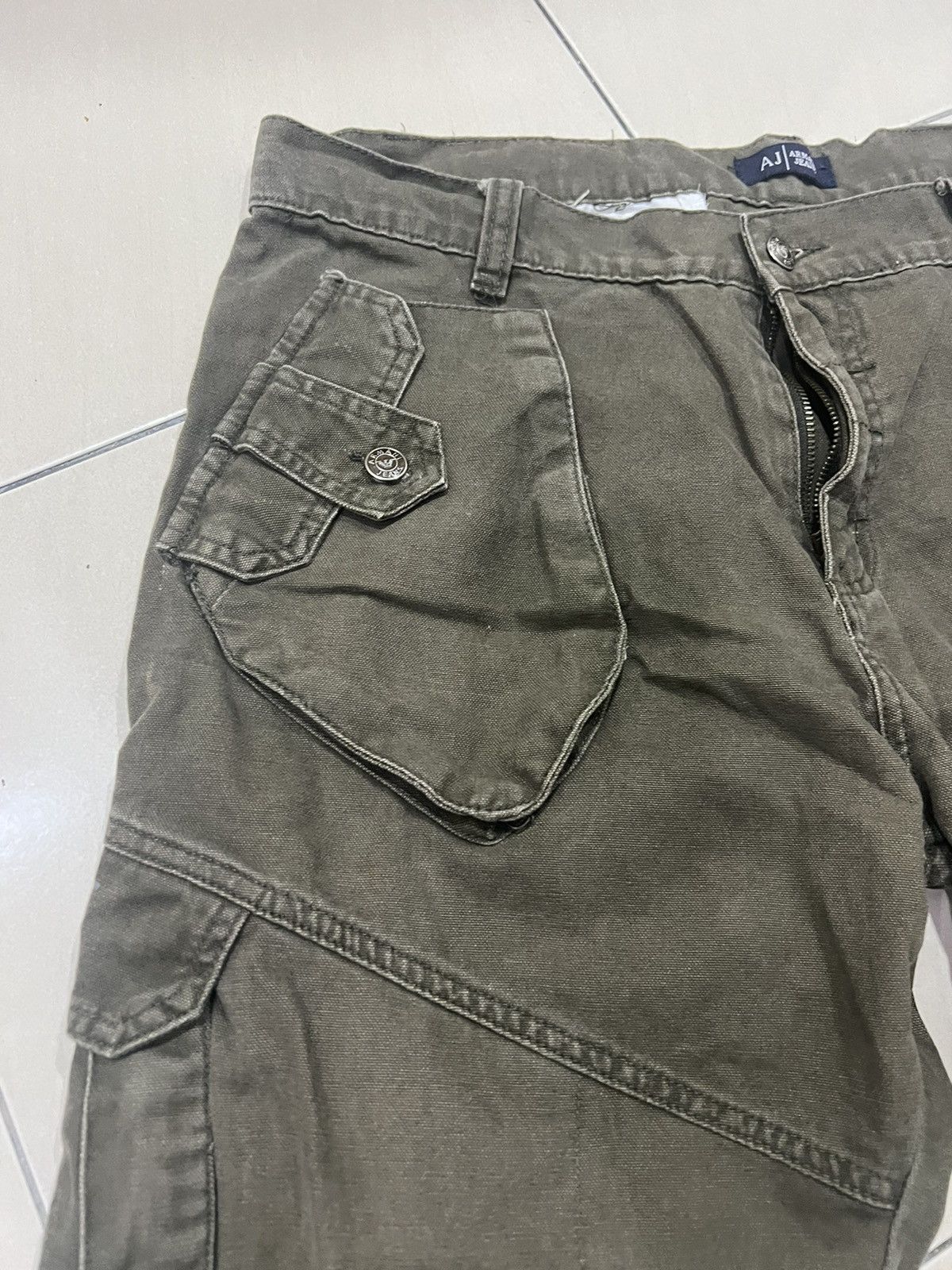 Armani × Vintage Armani Jeans - vintage cargo pants Size US 36 / EU 52 - 20 Thumbnail