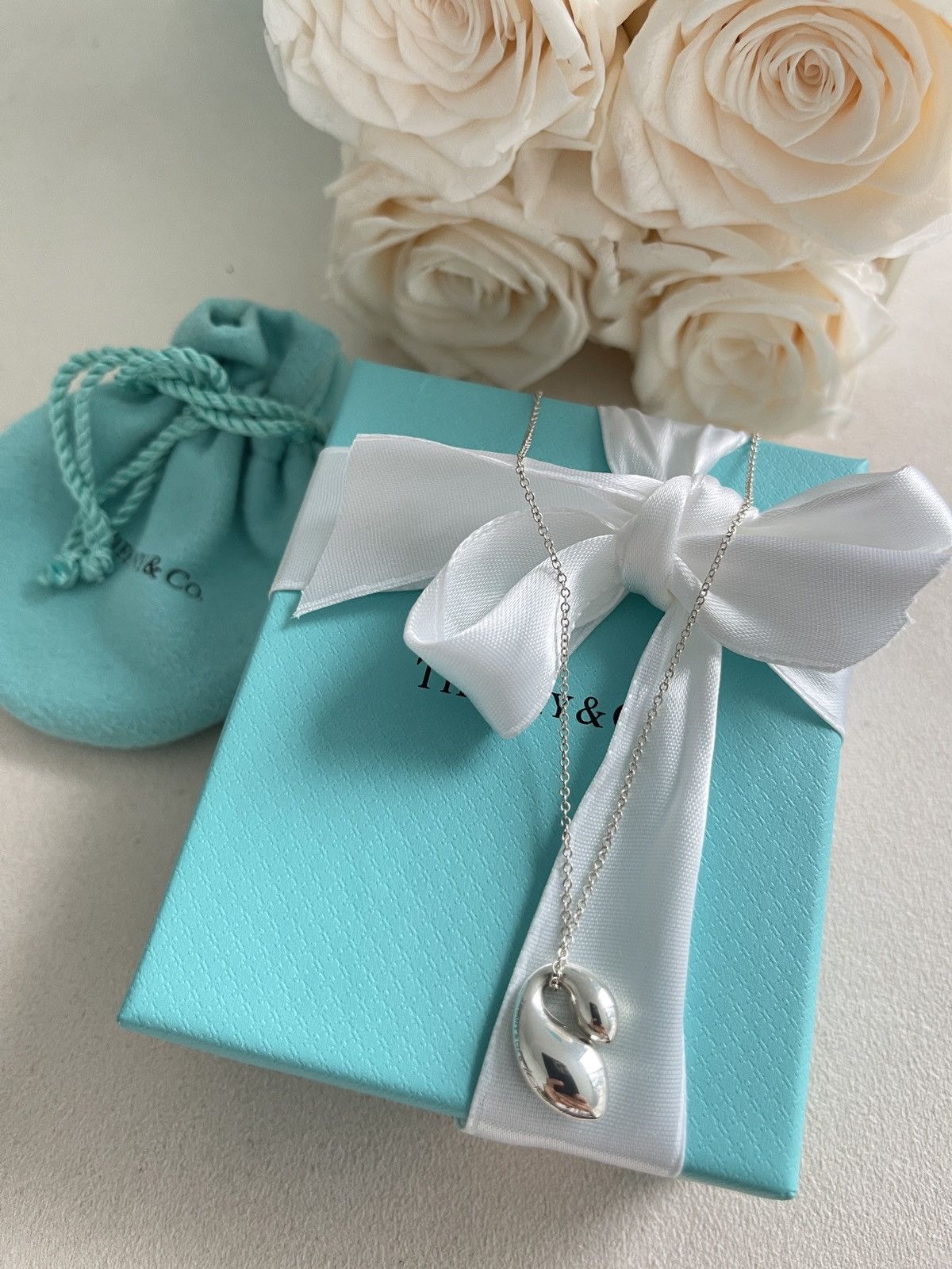 Tiffany & Co. Tiffany & Co Elsa Peretti Double Teardrop Necklace $500 NEW Size ONE SIZE - 10 Thumbnail