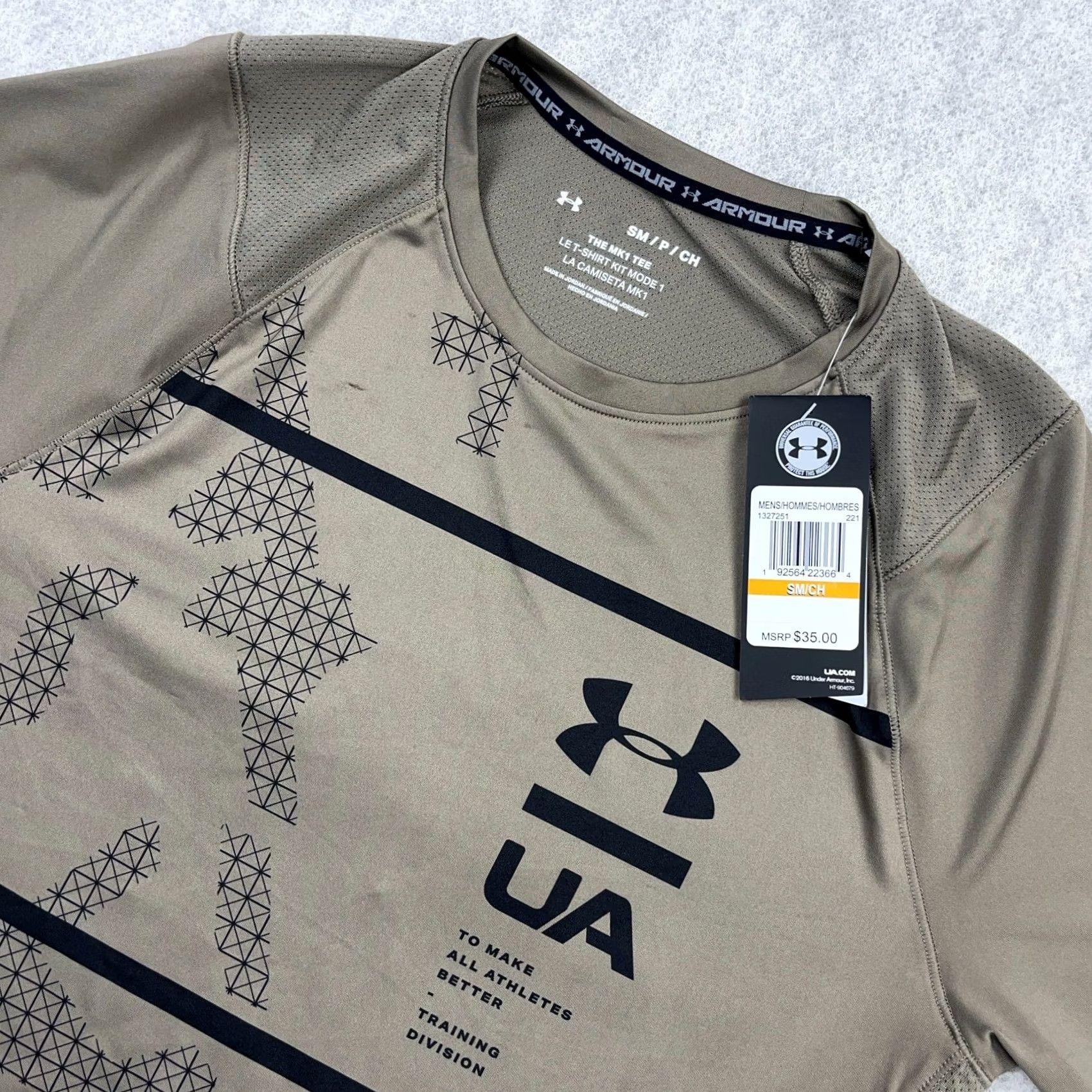 Under Armour Under Armour Shirt Men L Brown HeatGear Performance Tee Slim Fit Crew Neck Short Sleeve Moisture Wicking Logo USA Sports Classic Modern 90s? Size US L / EU 52-54 / 3 - 2 Thumbnail