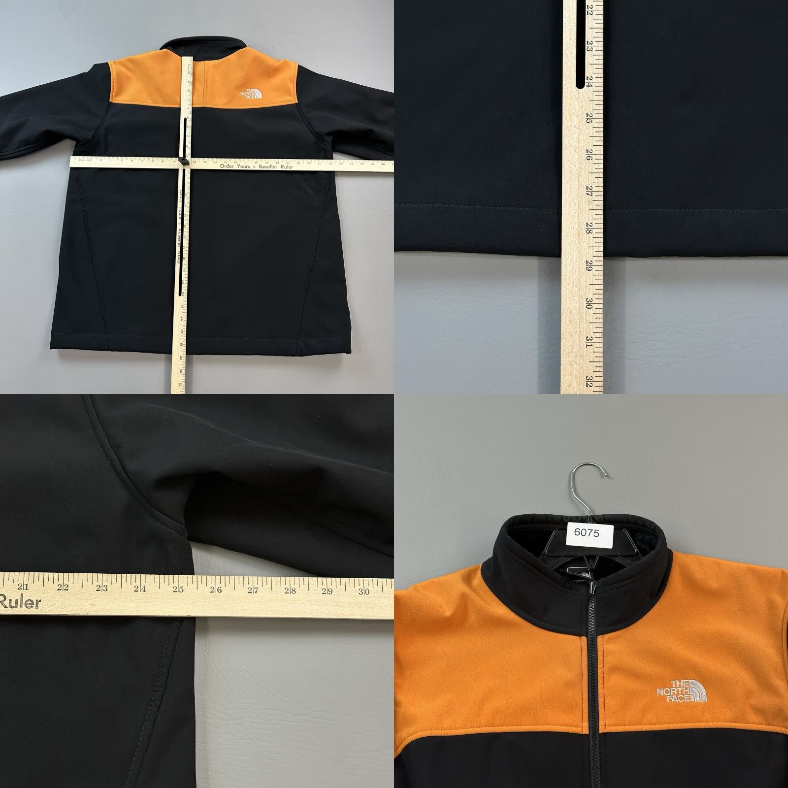 The North Face The North Face Jacket Mens XL Black Orange Apex Bionic Polartec Fleece Lined Size US XL / EU 56 / 4 - 10 Thumbnail