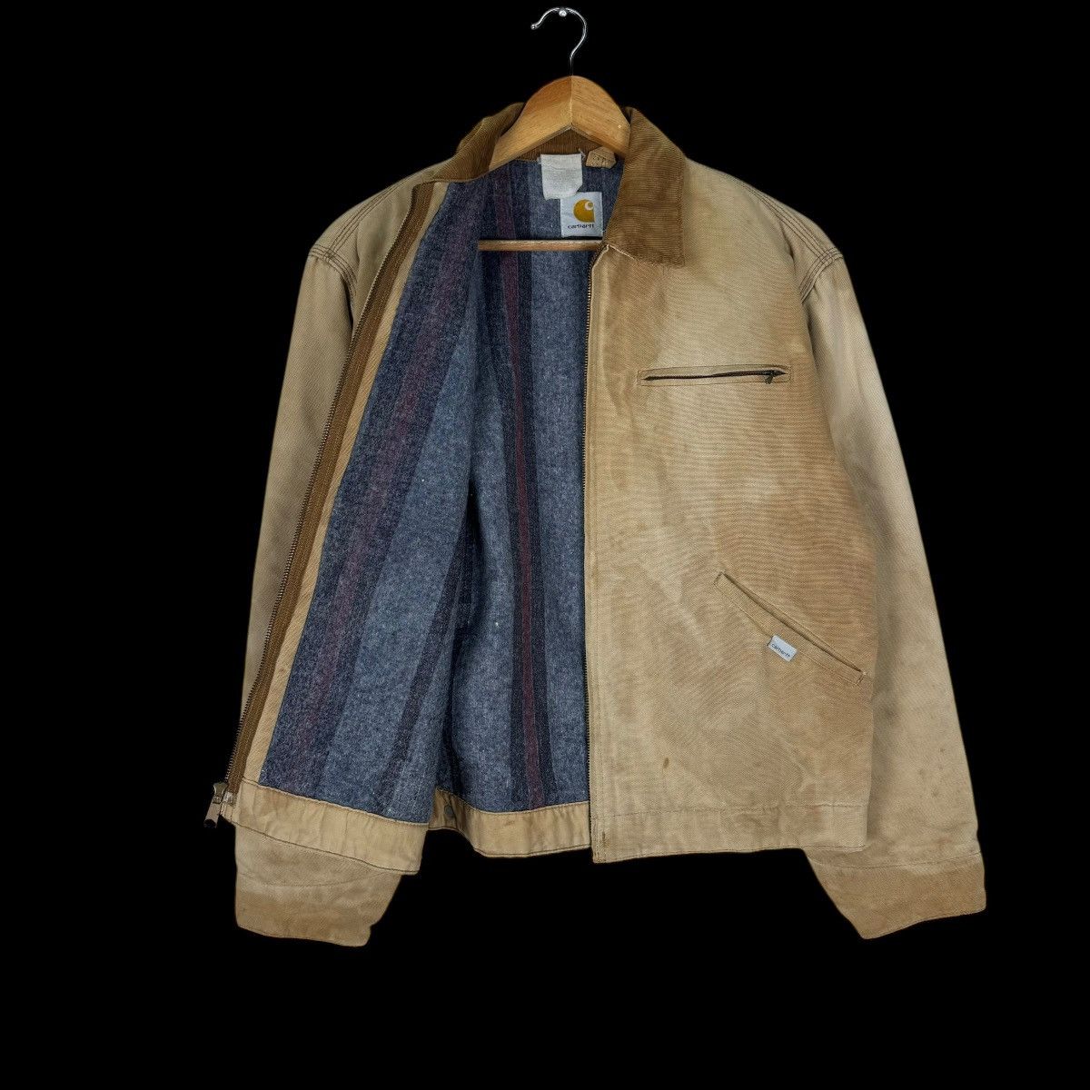 Carhartt × Carhartt Wip × Vintage ☀️80s CARHARTT DETROIT SUN FADED WORKWEAR BUTTON JACKET Size US S / EU 44-46 / 1 - 10 Thumbnail