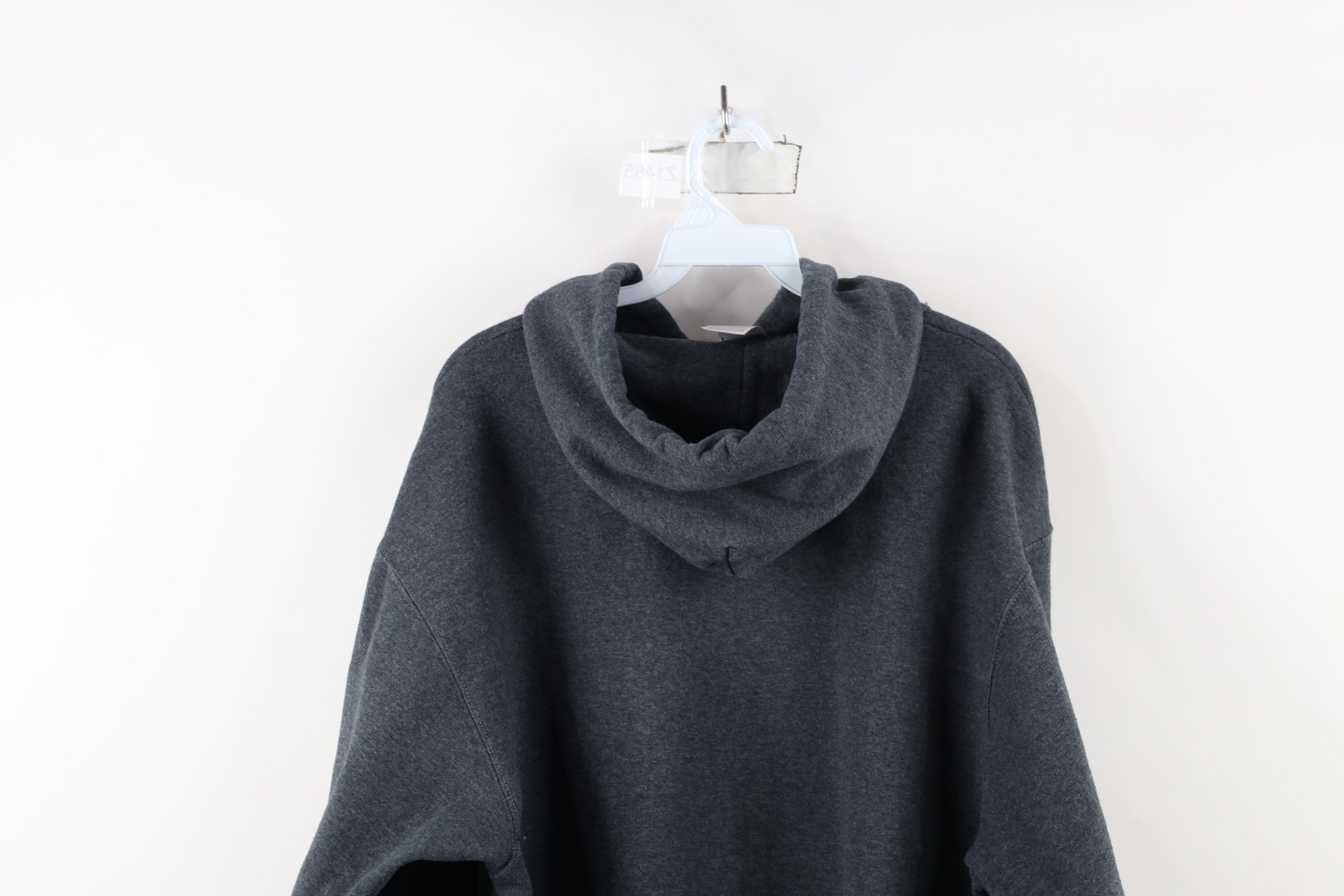 Vintage Vintage 90s Polaris Spell Out Hoodie Sweatshirt Dark Gray Size US L / EU 52-54 / 3 - 13 Thumbnail