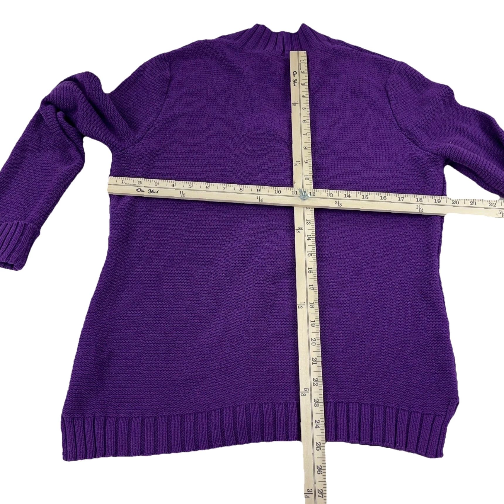 Ralph Lauren VINTAGE Lauren Ralph Lauren Sweater Women XL Pullover Knit Casual Long Sleeve Purple Size XL / US 12-14 / IT 48-50 - 5 Thumbnail
