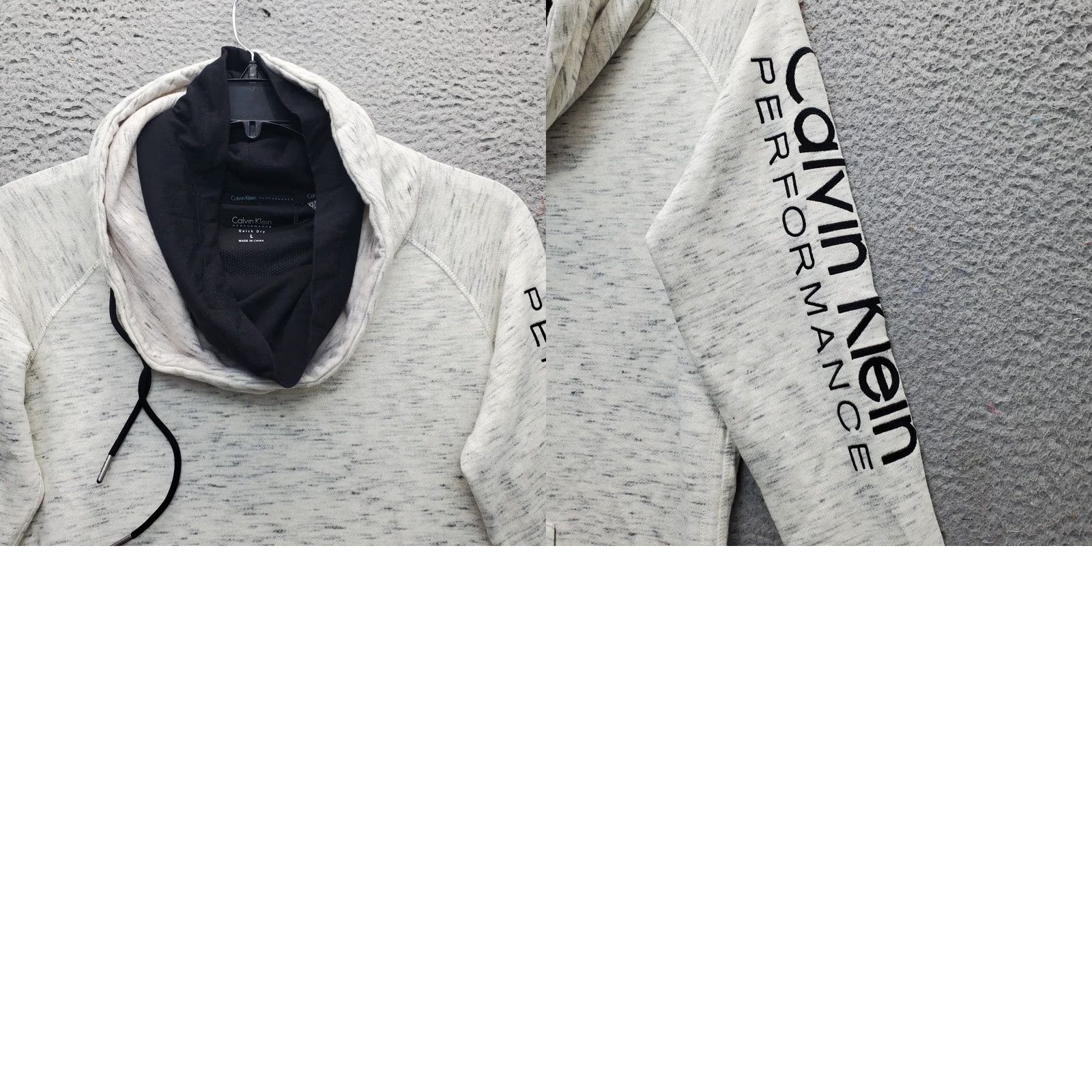 Calvin Klein Calvin Klein Performance Hoodie Womens L Space Dye Quick Dry Pullover Size L / US 10 / IT 46 - 8 Thumbnail