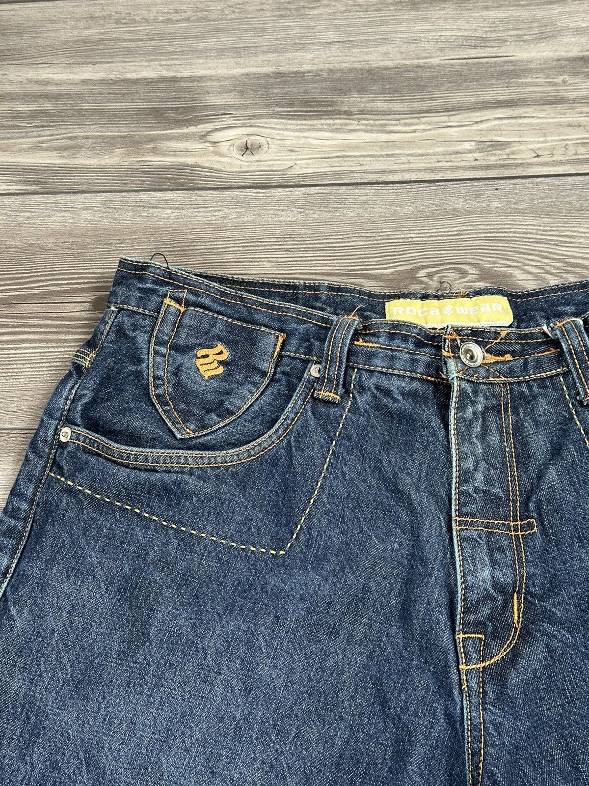 JNCO × Rocawear × Vintage Crazy Vintage Y2K Rocawear Baggy Jeans Size US 36 / EU 52 - 5 Thumbnail