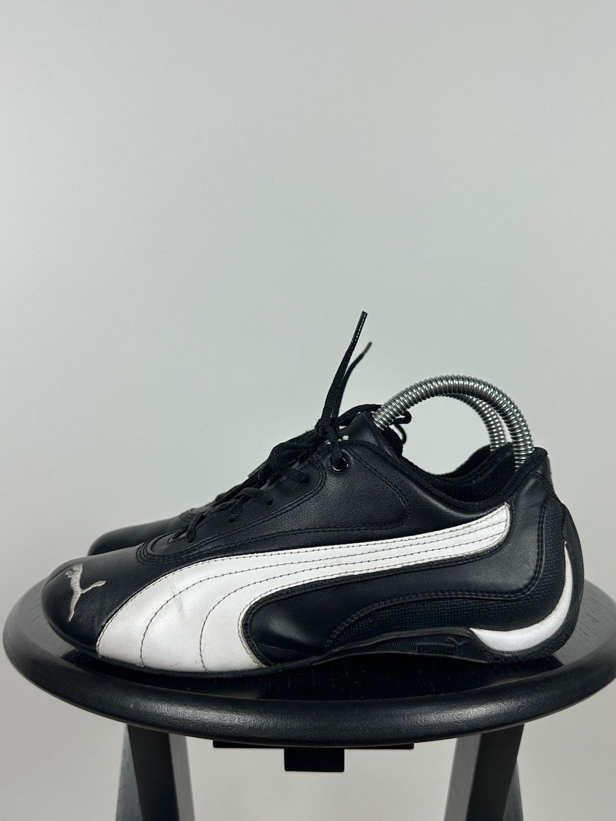 Puma Vintage Puma Speedcat Black/White Leather Y2K Sneakers Size US 5 / IT 35 - 5 Thumbnail