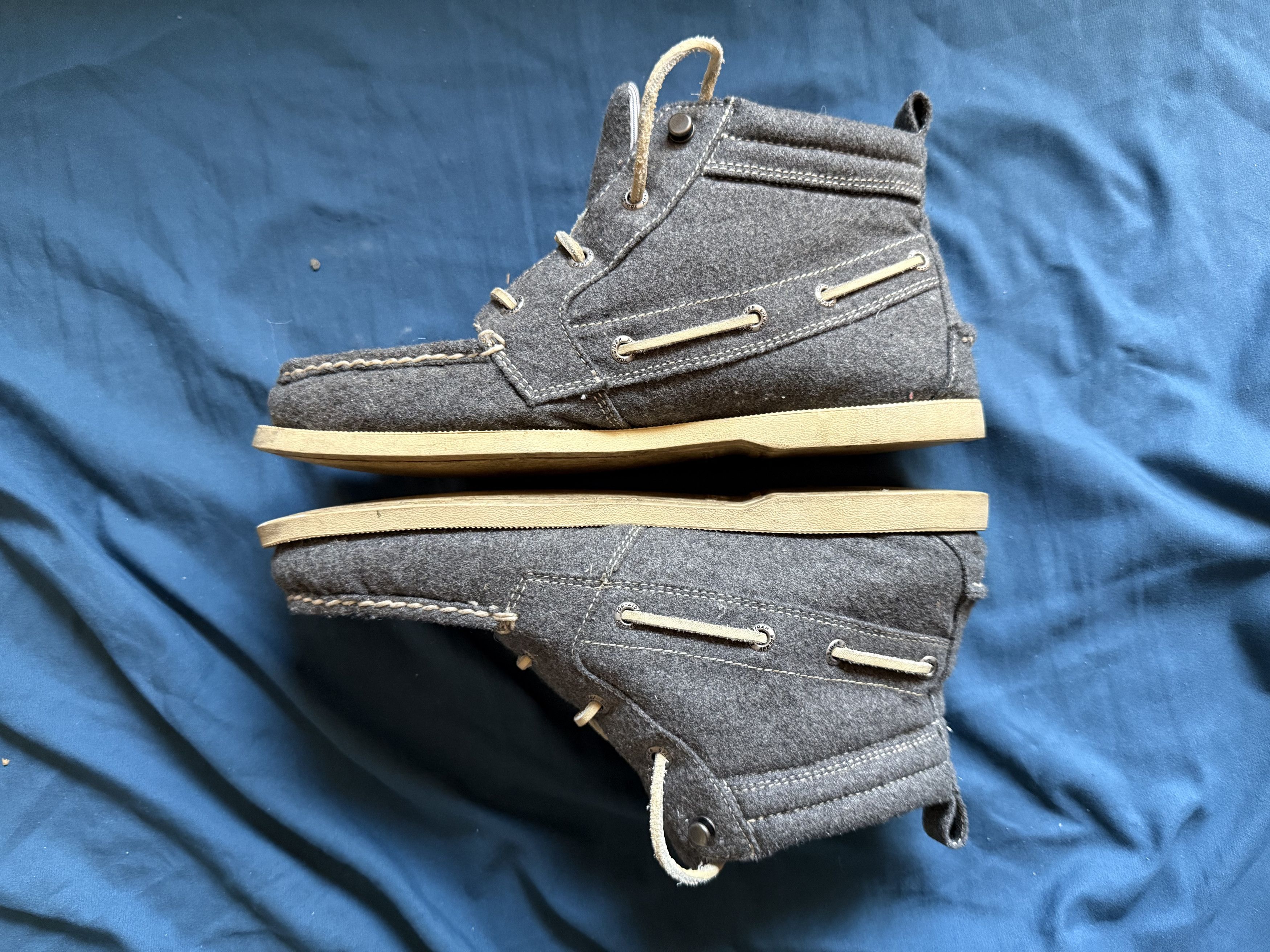 Band of Outsiders x Sperry Chukka Boat Shoes size 10 Band Of Outsiders × Sperry Chukka boots green suede | Grailed main image 4