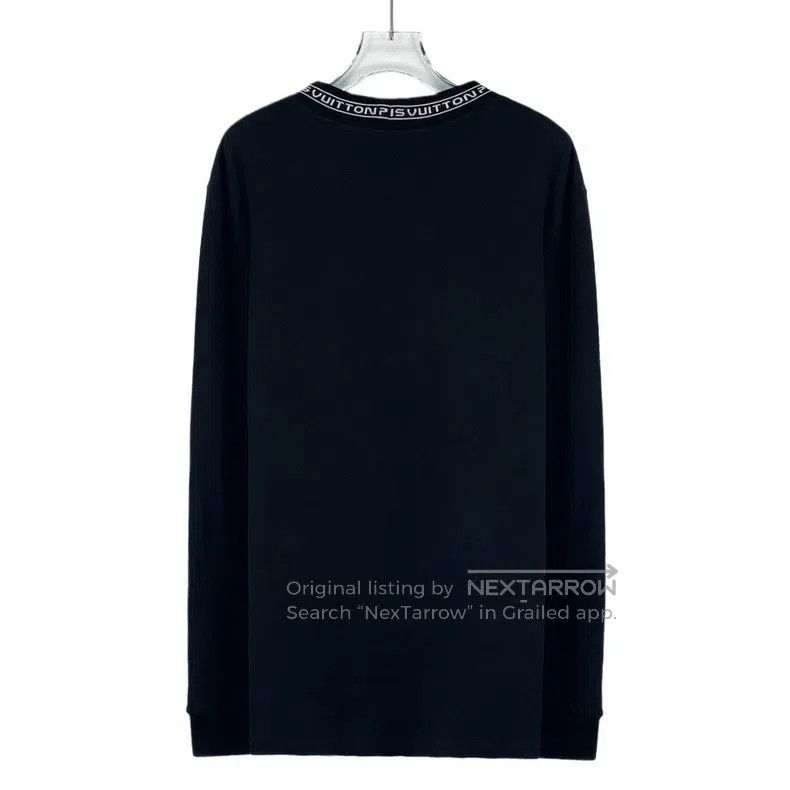 Louis Vuitton Louis Vuitton Black logo monogrammed cotton crewneck long- Size US S / EU 44-46 / 1 - 2 Thumbnail