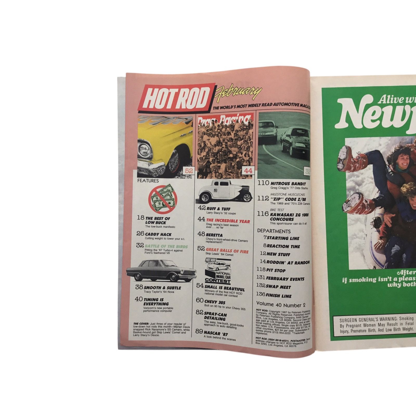 Other Hot Rod Magazine February 1987 Very Good Used Condition Size ONE SIZE - 3 Thumbnail