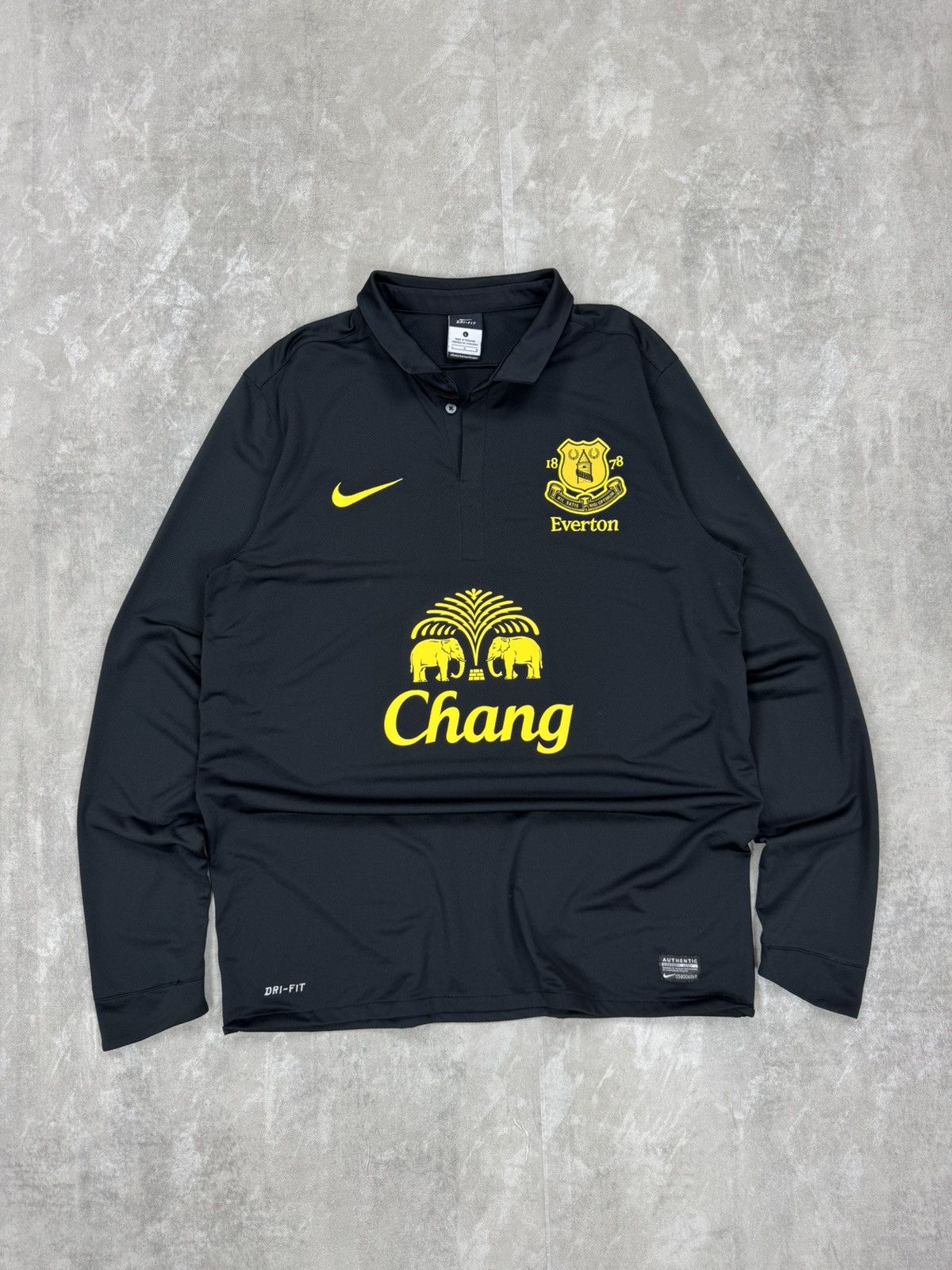 Nike Nike Dri-Fit Everton soccers football long sleeve jersey Size US L / EU 52-54 / 3 - 1 Thumbnail