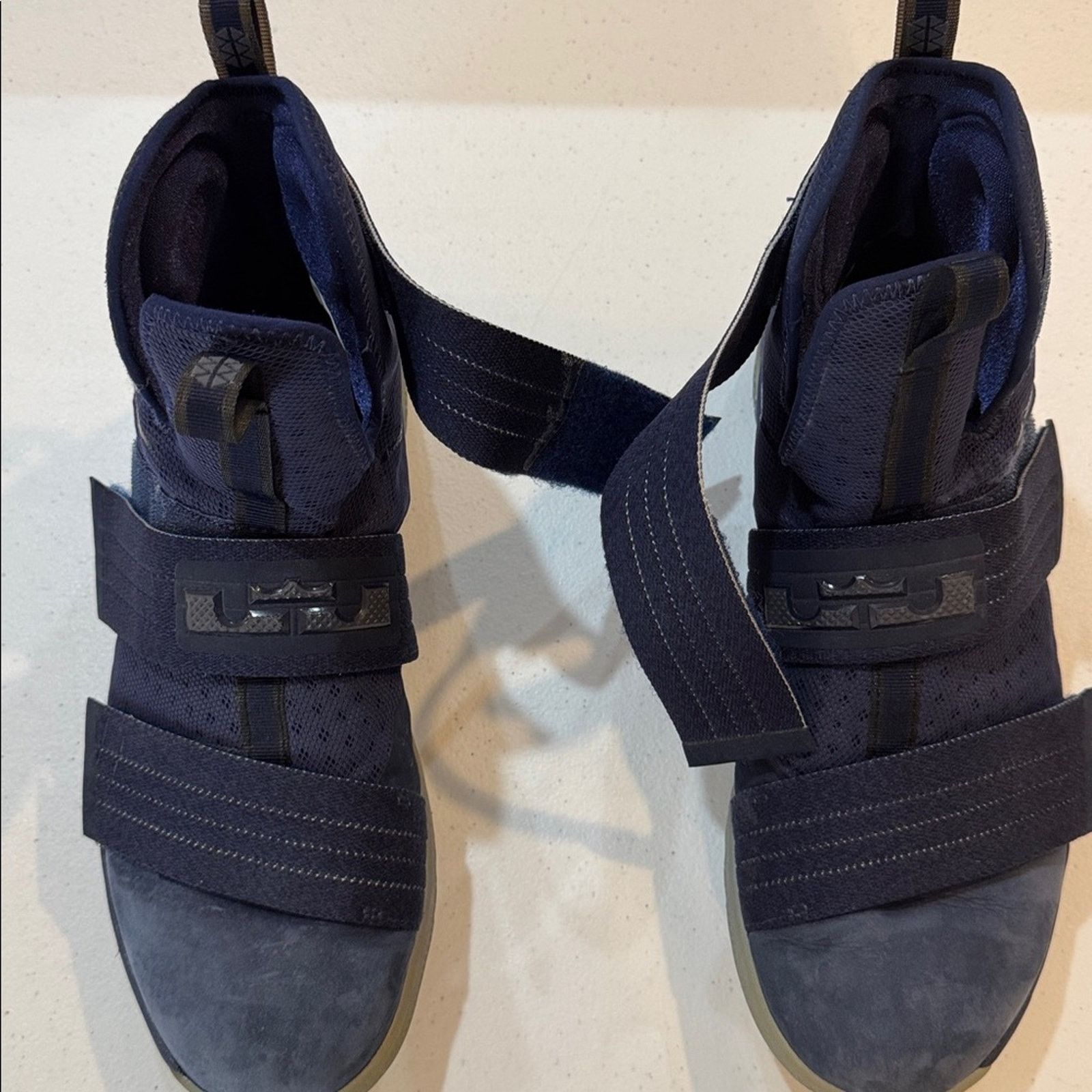 Nike Nike LeBron Basketball Shoes w/ Velcro Straps & Suede Finish Size US 12 / EU 45 - 8 Thumbnail