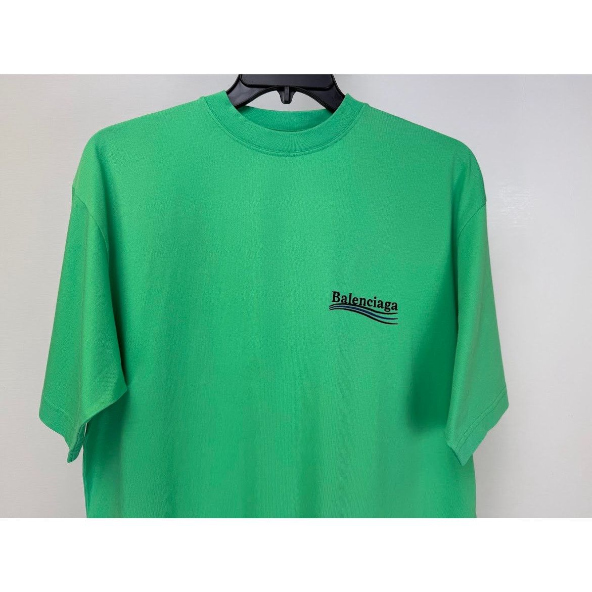 Balenciaga o1rshd1 Em Political Campaign Vintage Jersey T-Shirt Green Size US XS / EU 42 / 0 - 6 Thumbnail