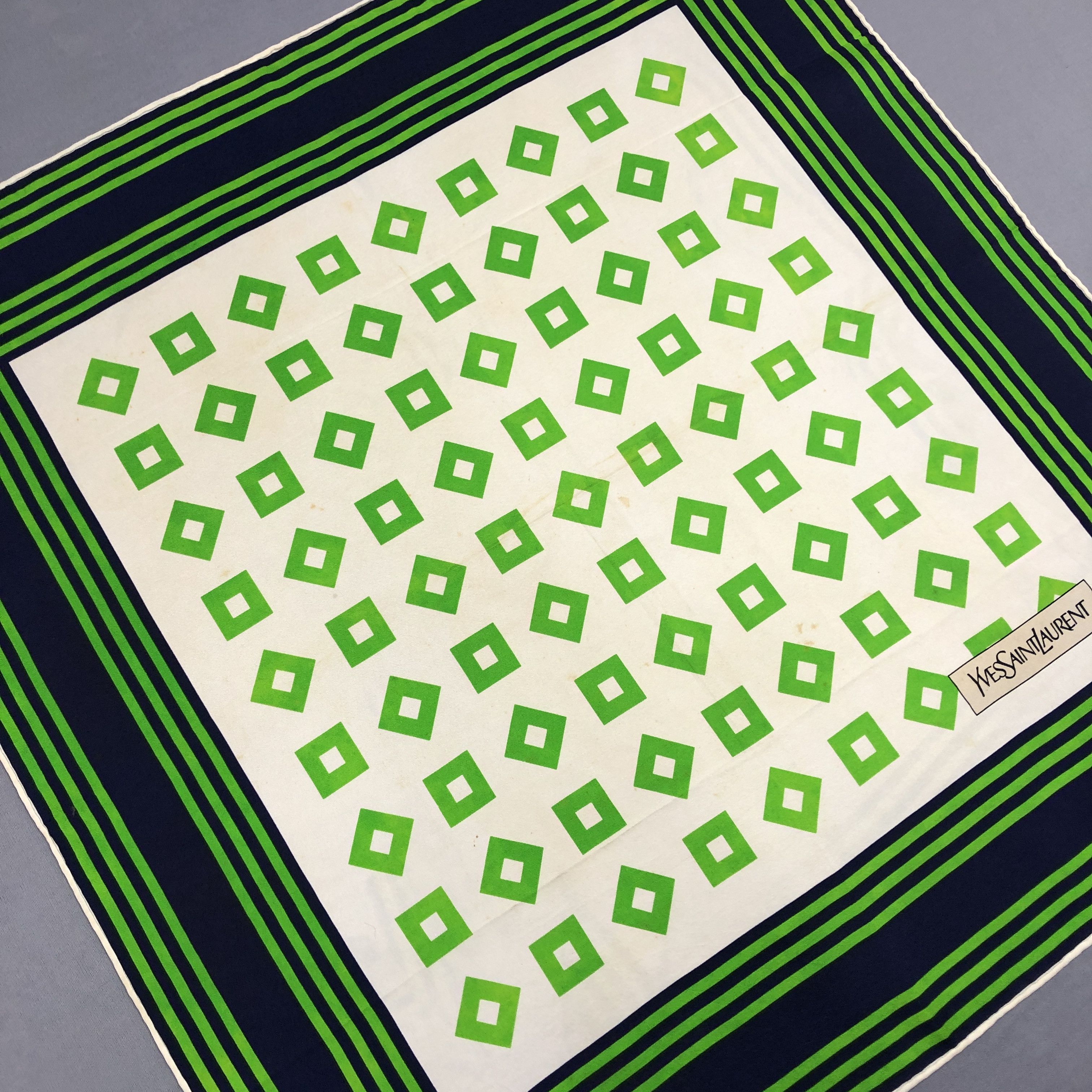 Japanese Brand Vintage Yves Saint Laurent SILK Scarf YSL Stole 56789 Size ONE SIZE - 3 Thumbnail
