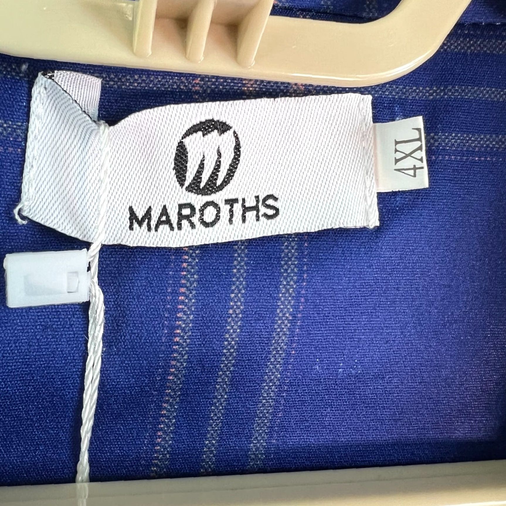 Vintage Maroths Womens Blazer Suit Coat Jacket Blazer Blue 4XL Size XXL / US 16-18 / IT 52-54 - 4 Thumbnail