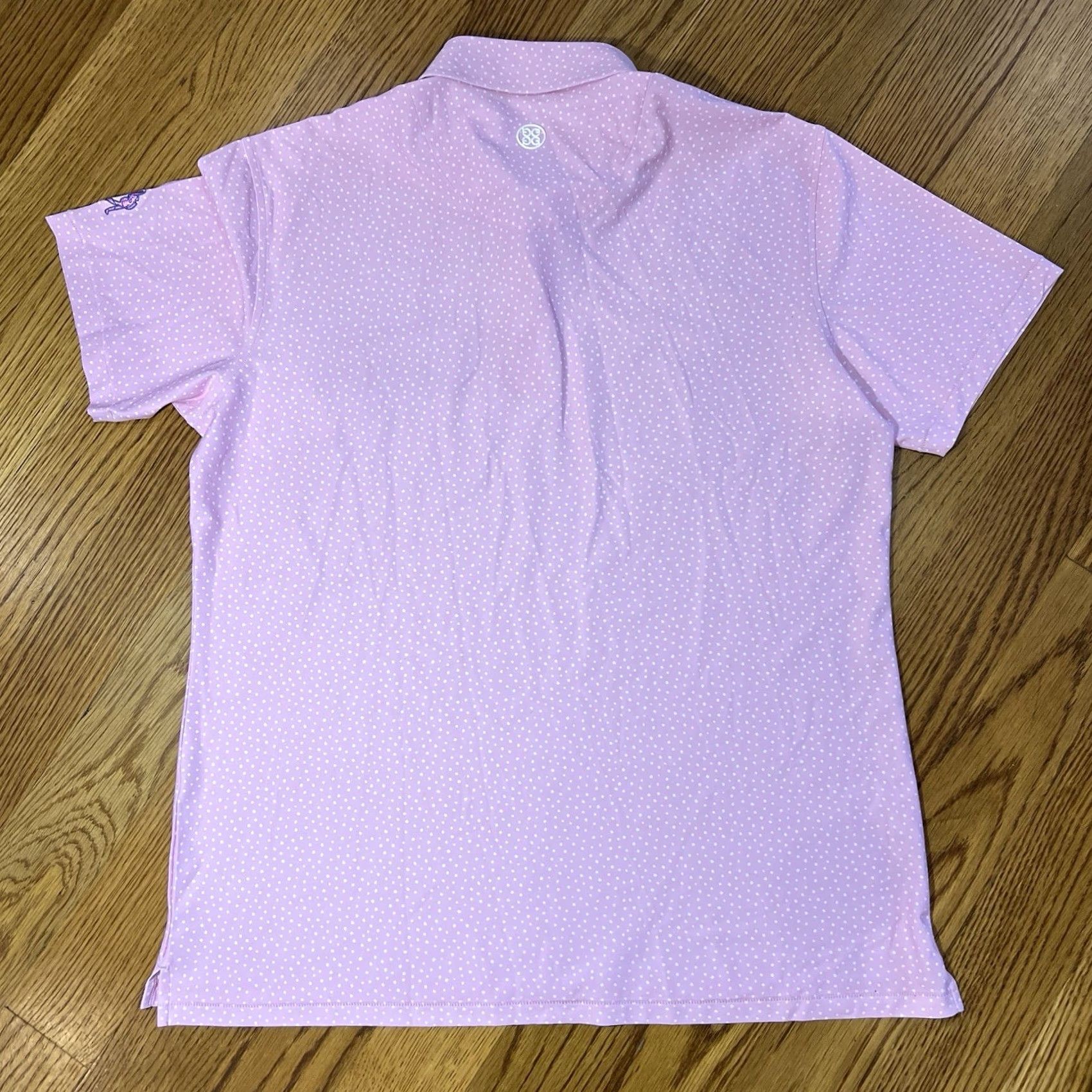 G/FORE G/Fore Polo Shirt Pink With Polka Dots Logo Short Sleeve Regular Size L Men's Size US L / EU 52-54 / 3 - 7 Thumbnail