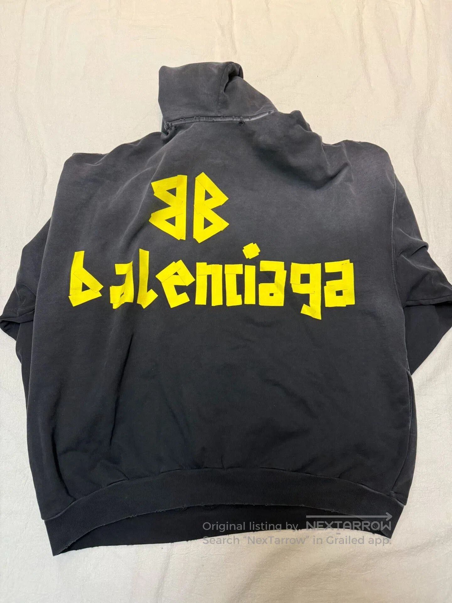 Balenciaga Balenciaga Distressed Graphic Hoodie Sweatshirt. Size US L / EU 52-54 / 3 - 3 Thumbnail