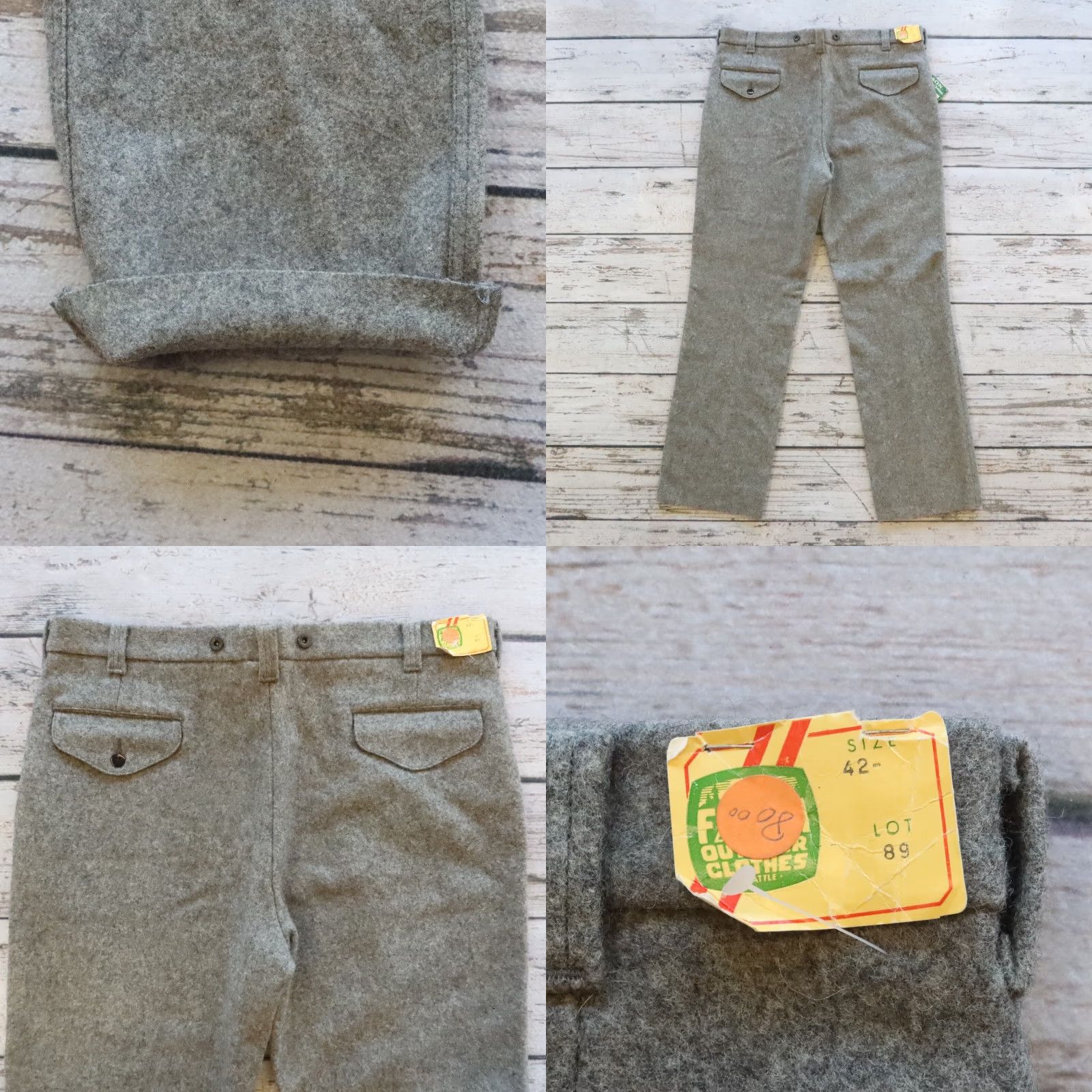 Filson VINTAGE Filson Pants 42 Virgin Wool Hunting 100% Gray Mens Dress Pants Size US 42 / EU 58 - 10 Thumbnail