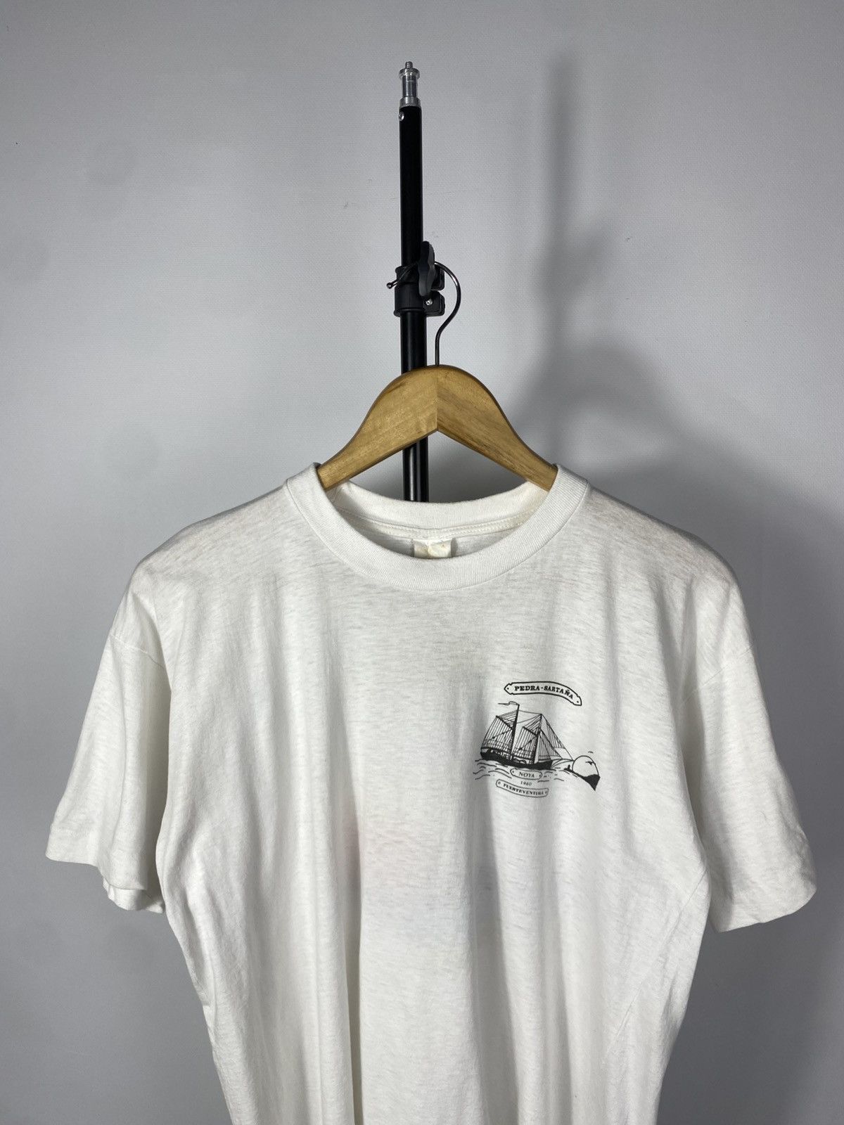Band Tees × Vintage Vintage 90s Pirate Sartana Fuerteventura Logo Tee T shirt Size US S / EU 44-46 / 1 - 3 Thumbnail