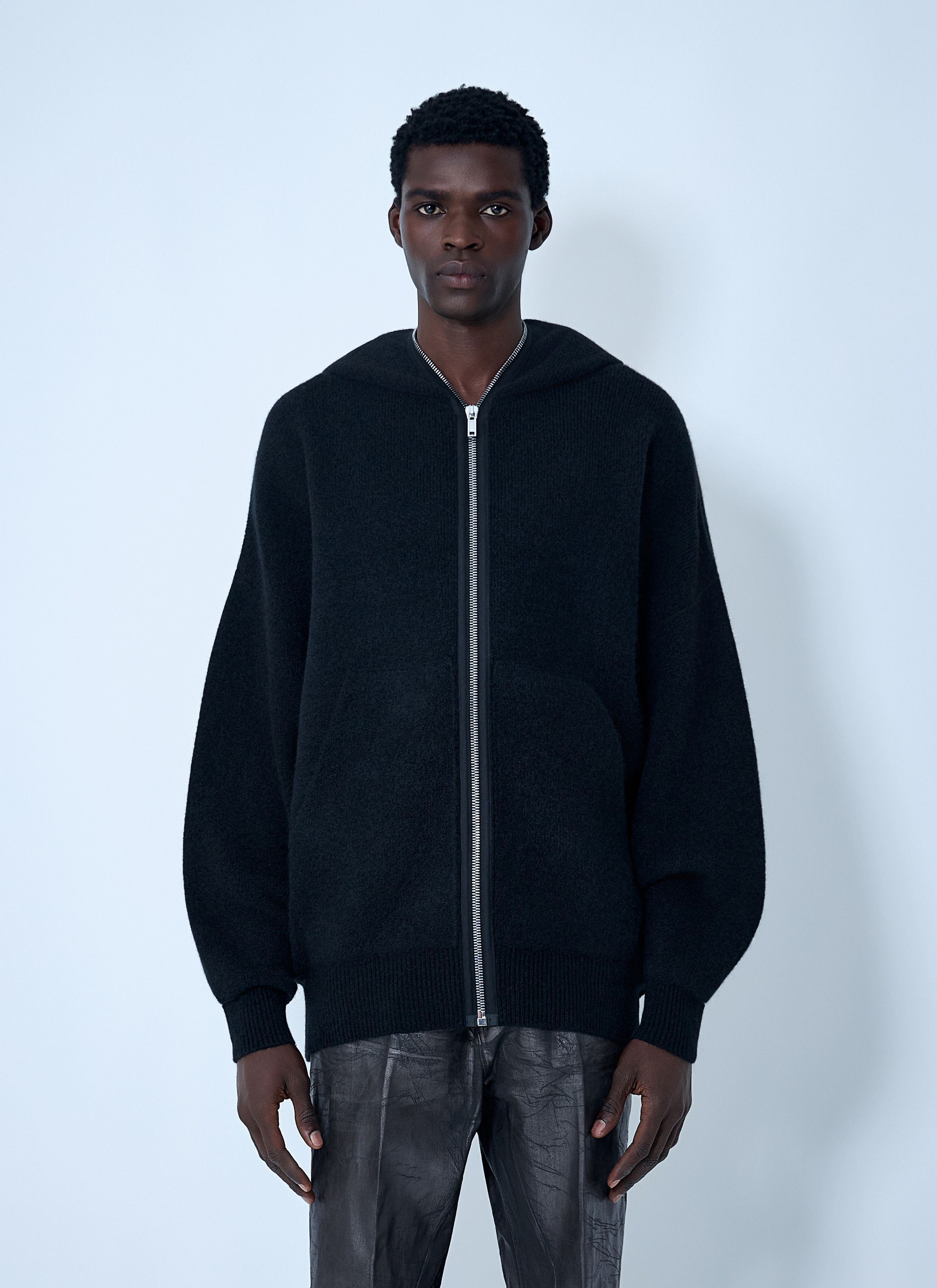Rick Owens Gimp Hooded Zip-Up Sweatshirt Size US M / EU 48-50 / 2 - 1 Thumbnail