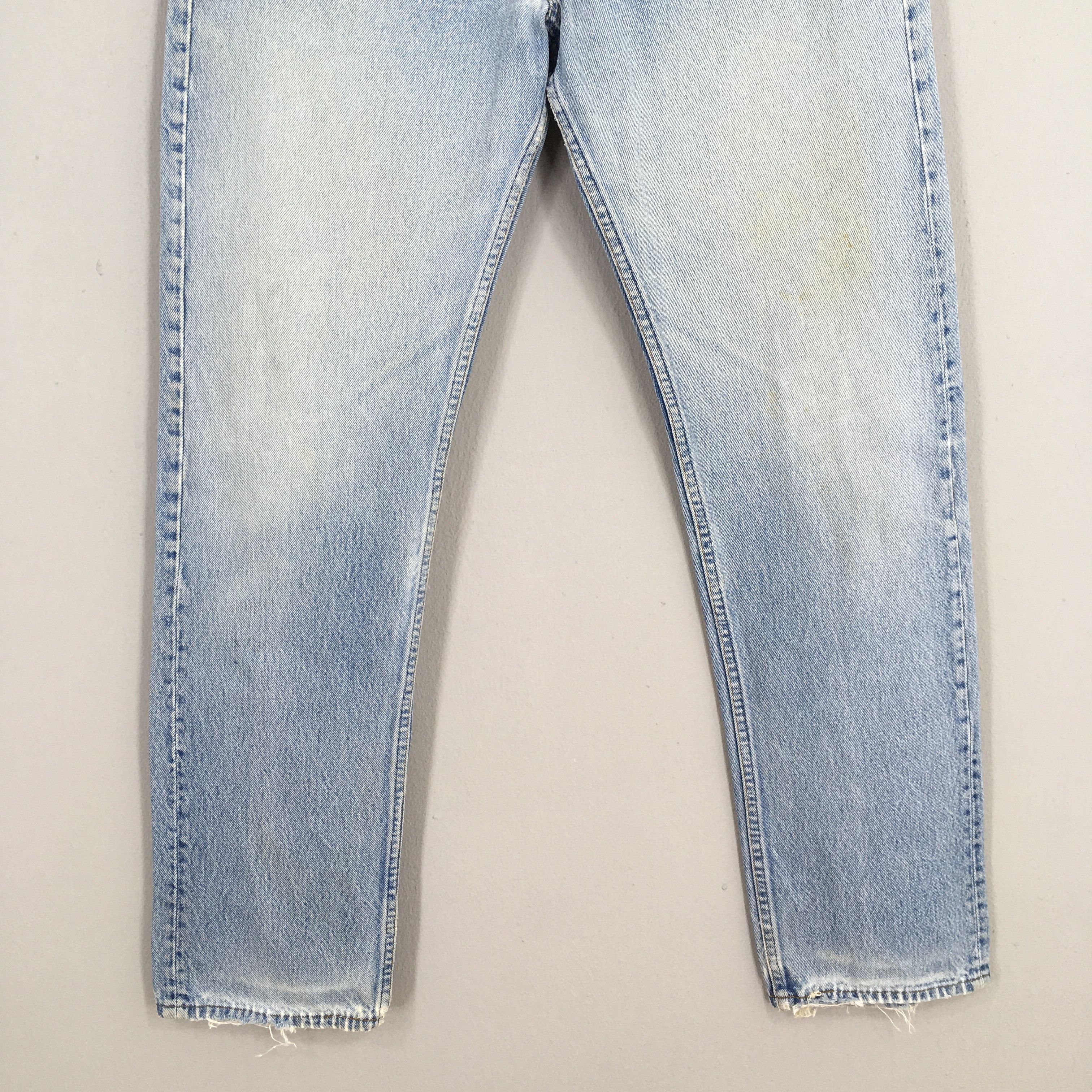 Levi's Size 29x30 Vintage 90s Levi's 501 Faded Blue Jeans S1361 Size US 29 - 4 Thumbnail