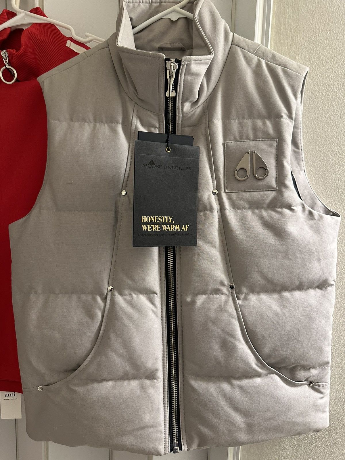 image of Moose Knuckles Vest Size M in Grey, Men's