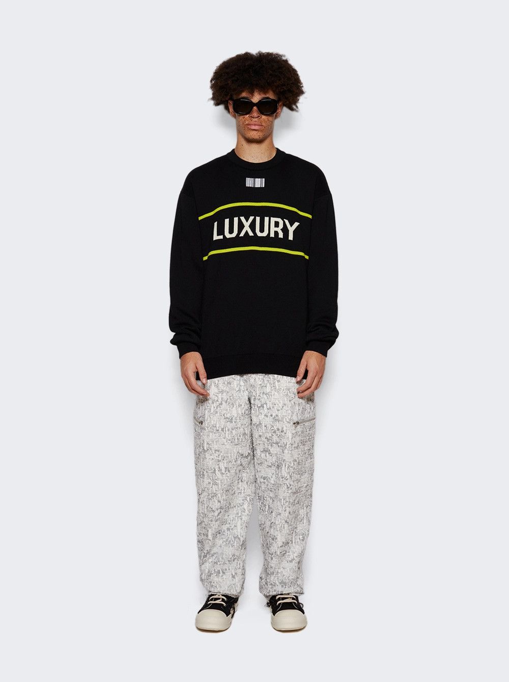 VTMNTS o1mle0326 Luxury Knitted Sweater in Black Size US M / EU 48-50 / 2 - 2 Thumbnail