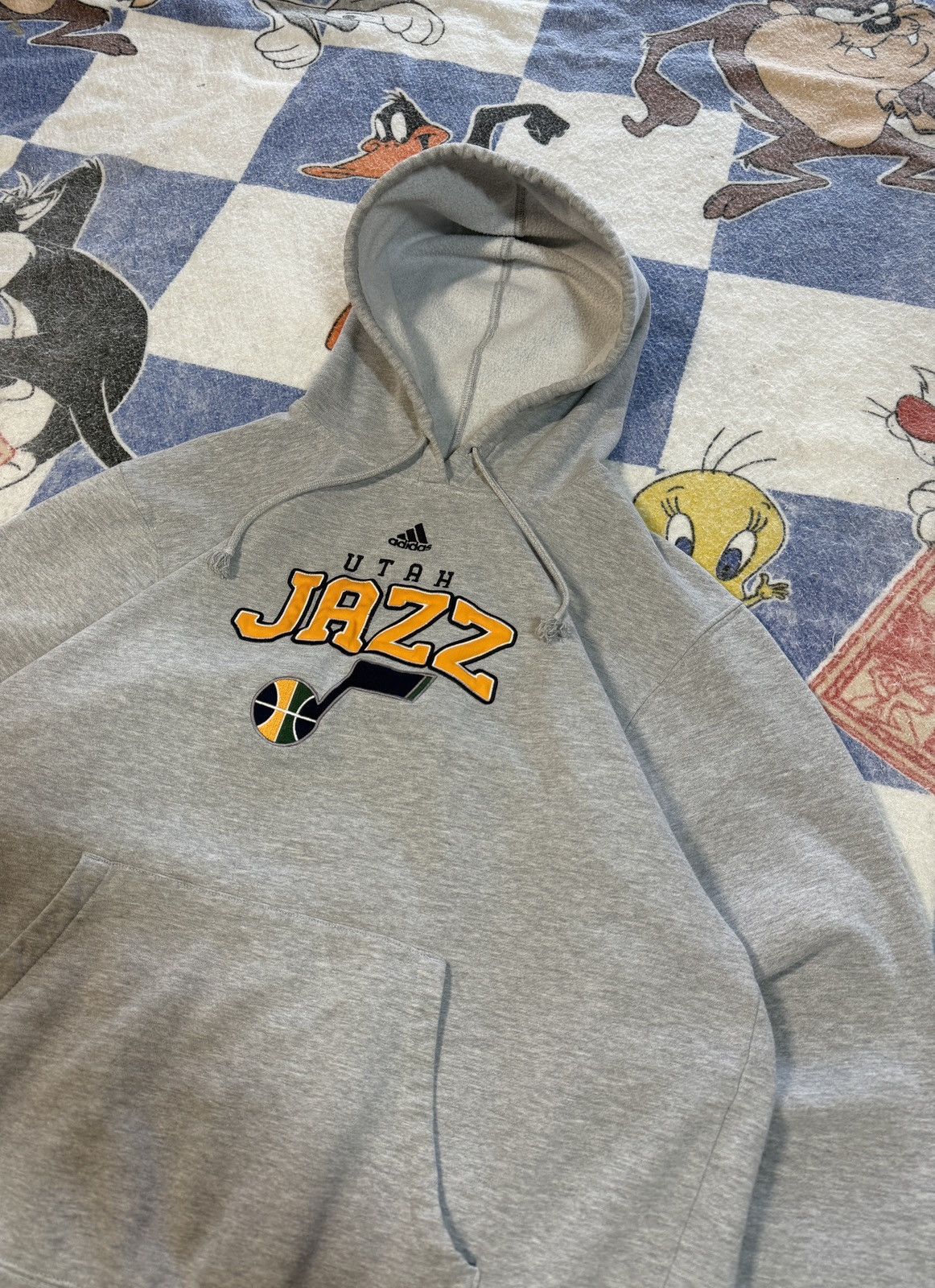 Adidas Utah Jazz adidas sweatshirt Size US XL / EU 56 / 4 - 2 Thumbnail