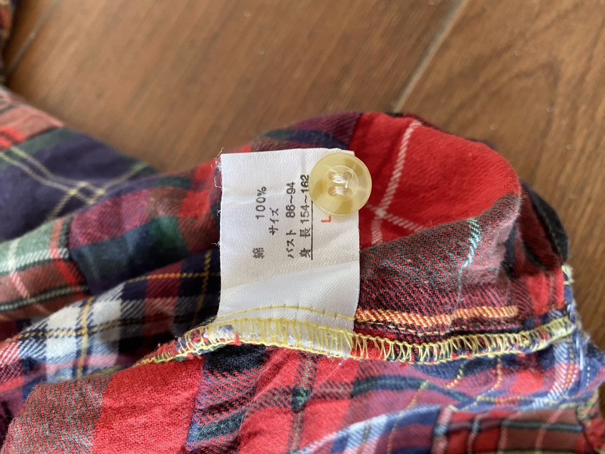 Japanese Brand × Polo Ralph Lauren × Vintage VINTAGE JAPANESE PATCHWORK FLANNEL PLAID SHIRT Size US L / EU 52-54 / 3 - 6 Thumbnail