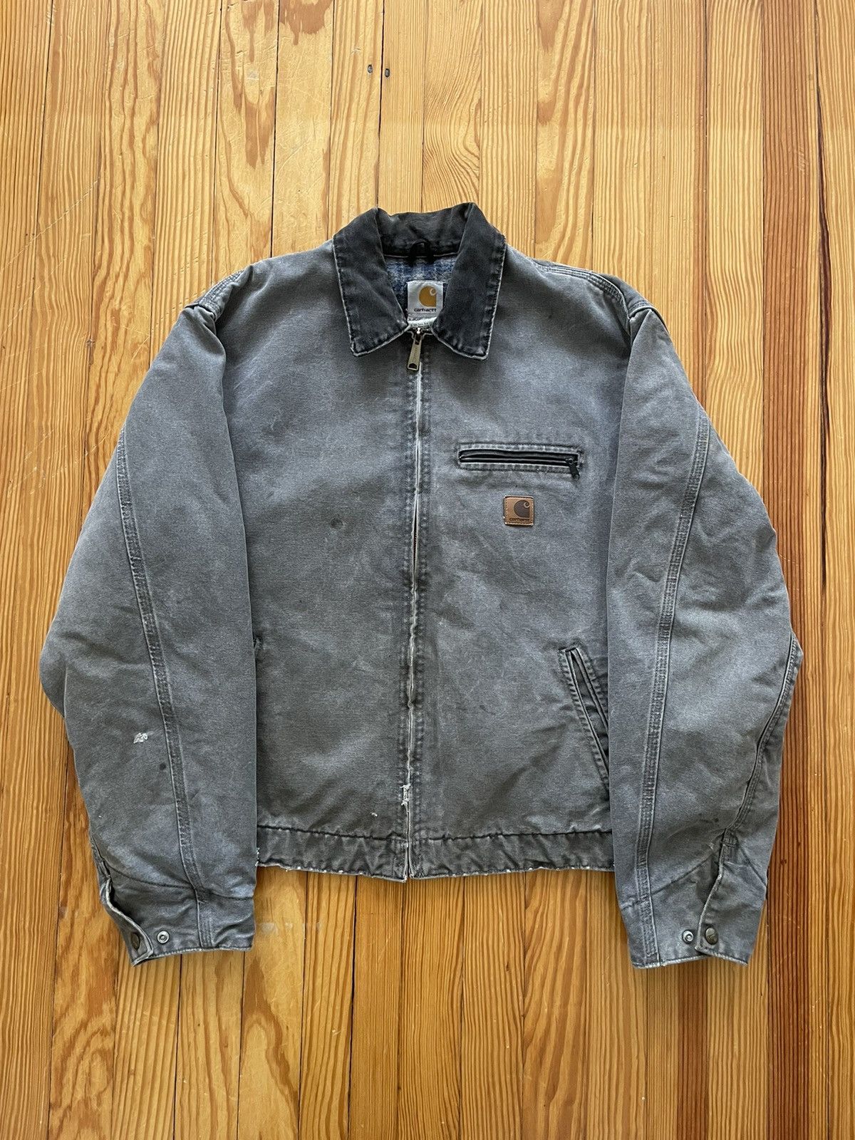 Carhartt Vintage Carhartt J97 Detroit Jacket Sunfaded Distressed Gray ...