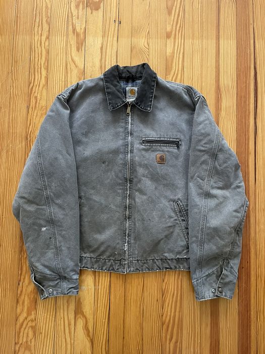 Carhartt Vintage Carhartt J97 Detroit Jacket Sunfaded Distressed